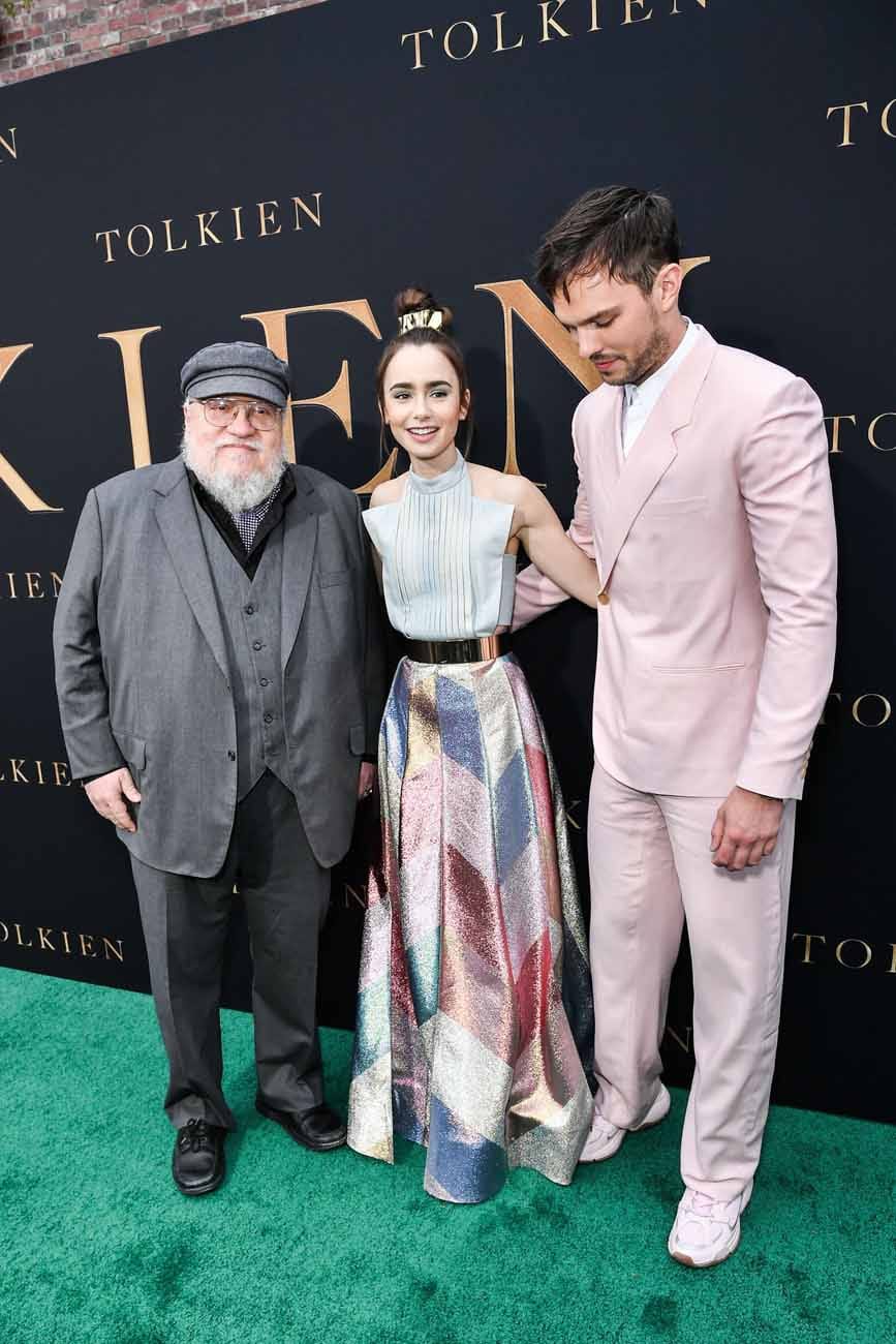 Nicholas Hoult and Lily Collins Thoughtfully Coordinated Their Clothes