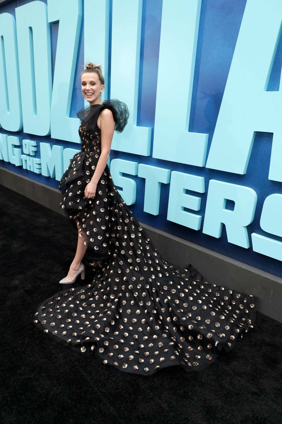 Millie Bobby Brown Wears OdlR for the Godzilla Premiere
