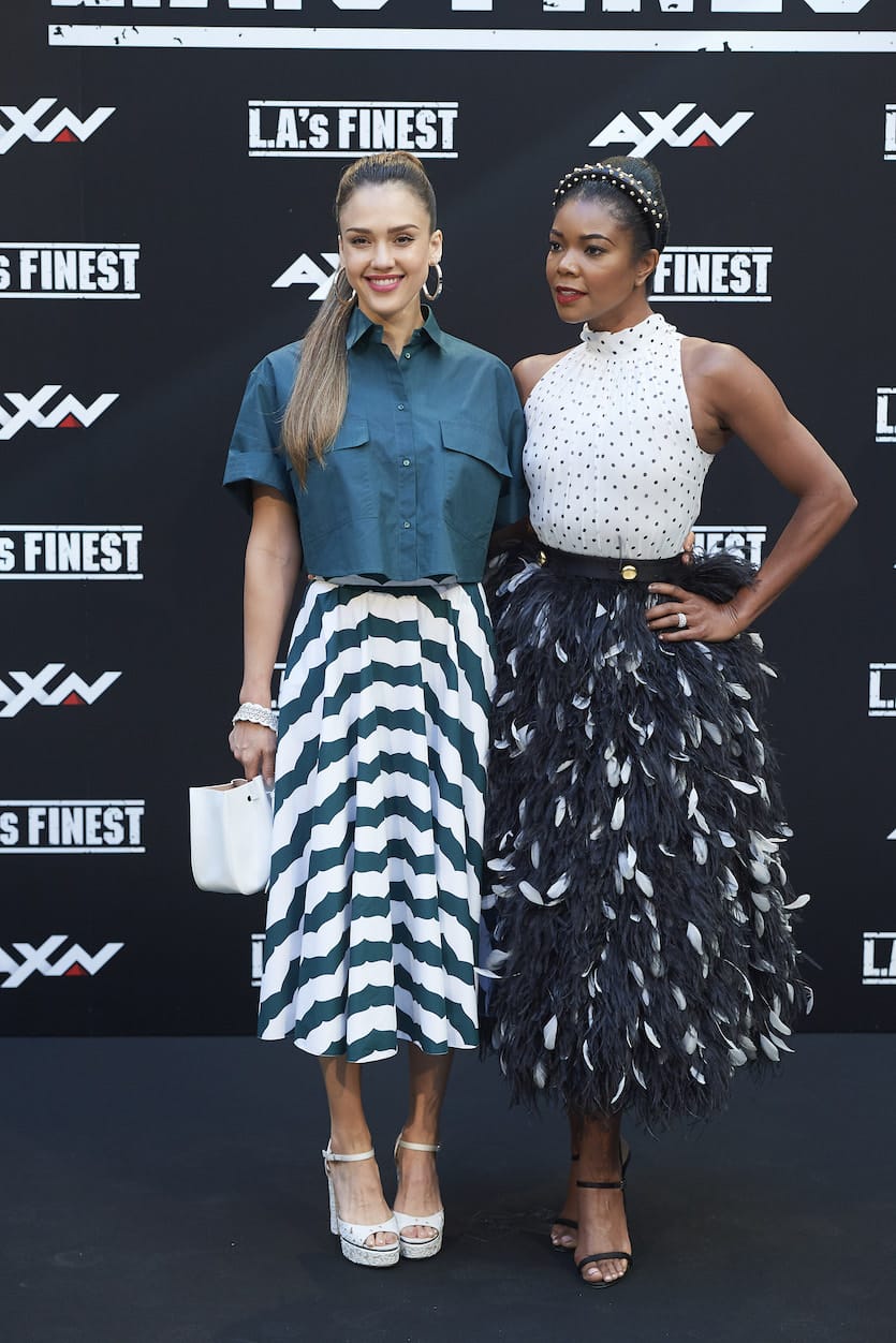 Jessica Alba and Gabrielle Union Are Wearing Real Cute Skirts