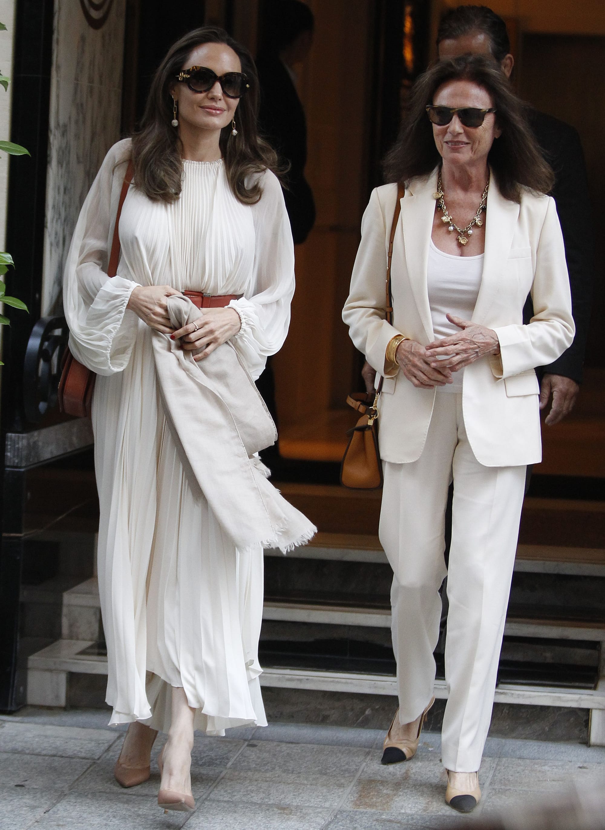 Angelina Jolie Looks Like She's in a Stylish Cult in Paris