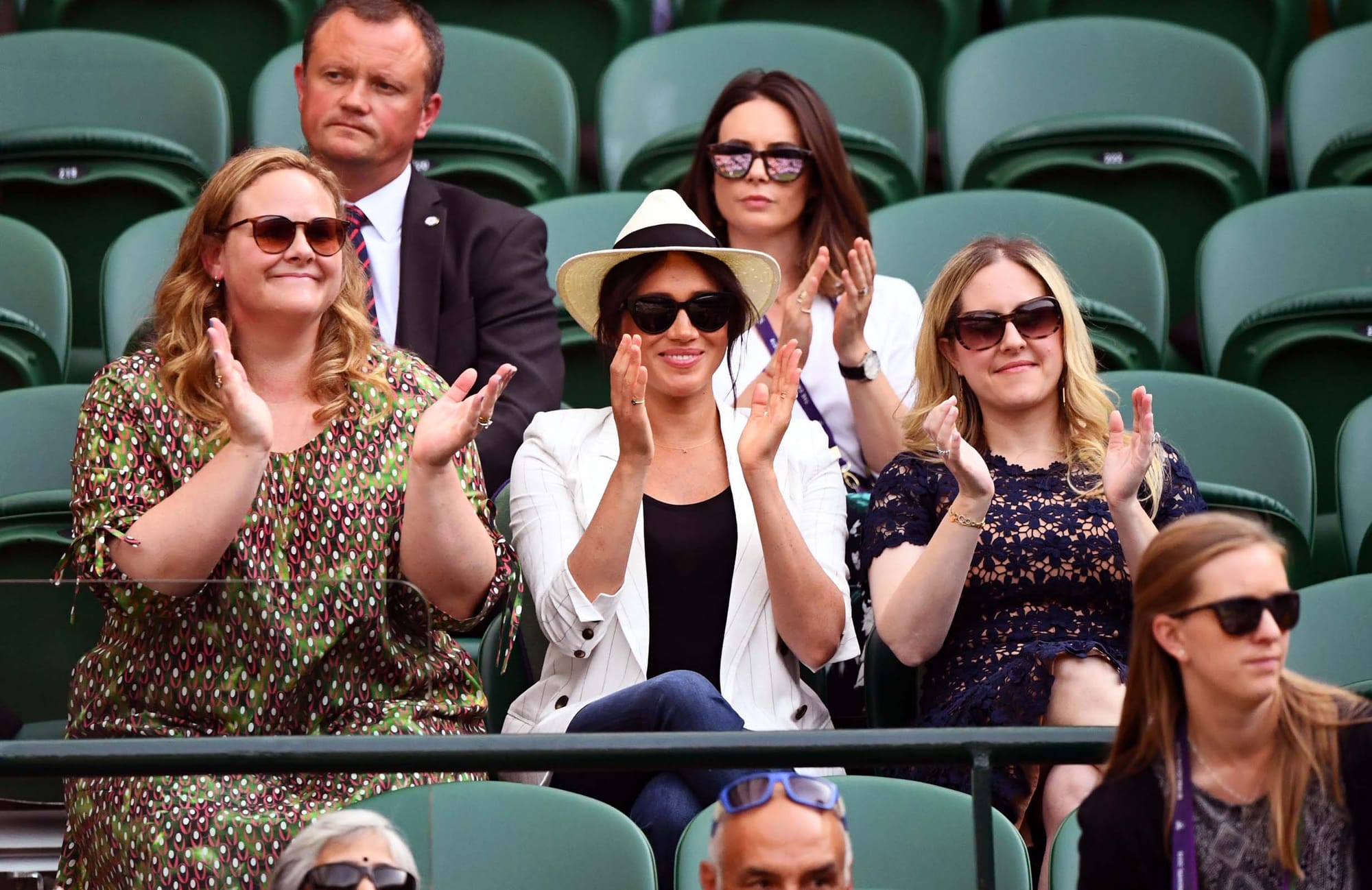 Meghan Celebrates the 4th of July With Serena at Wimbledon