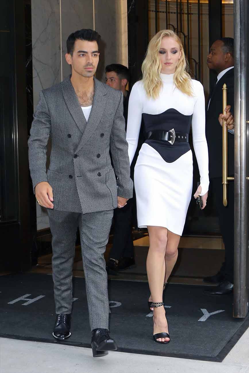 Sophie Turner Picks a Quasi-Cummerbund