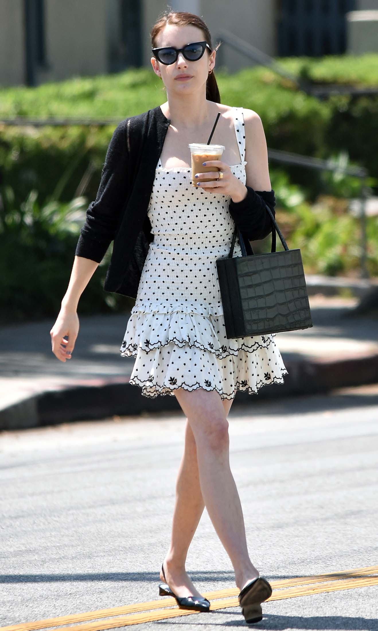 Emma Roberts Has Been Walking Around Town in Sundresses