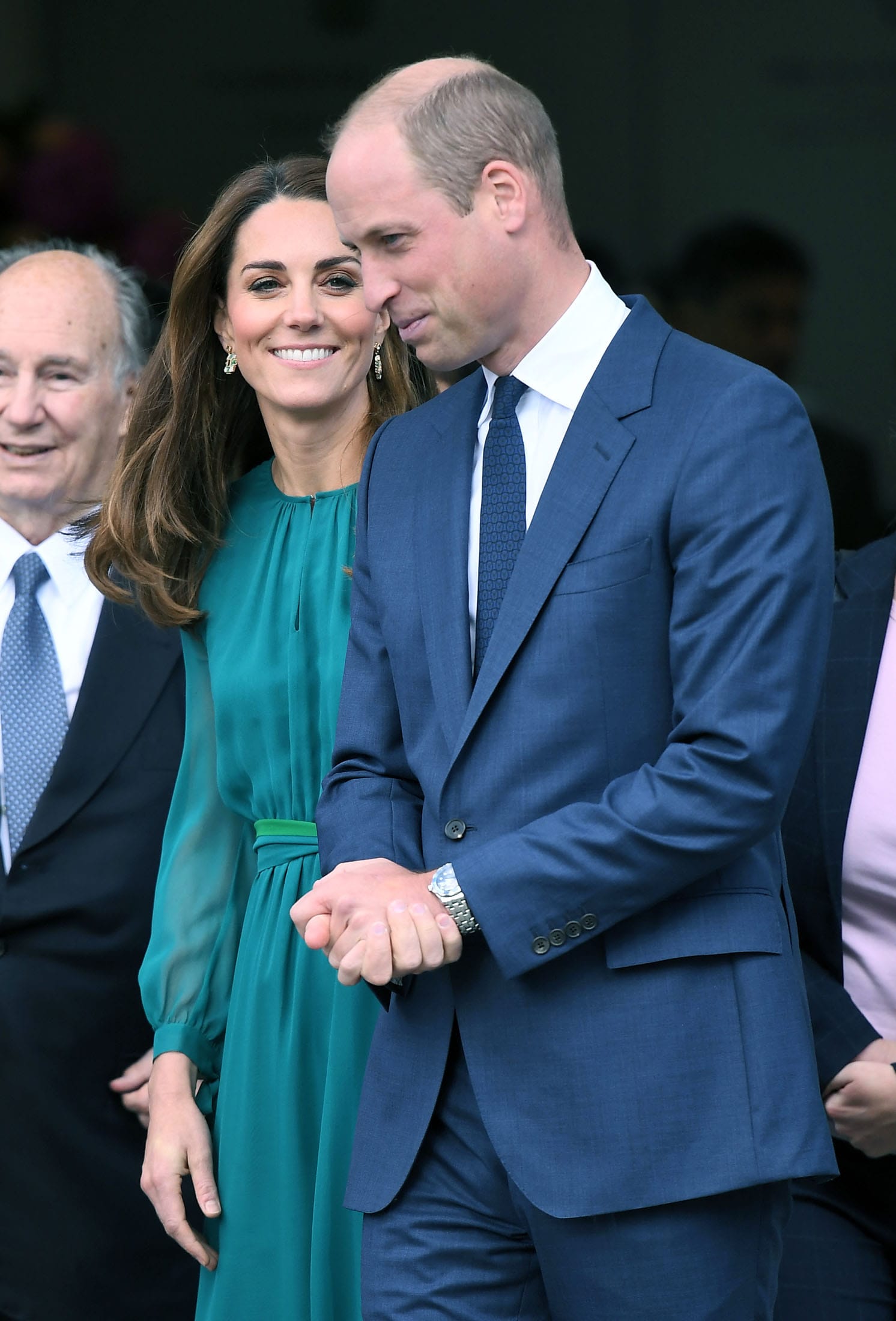Kate Wears Goes Green and Floaty at the Aga Khan Centre