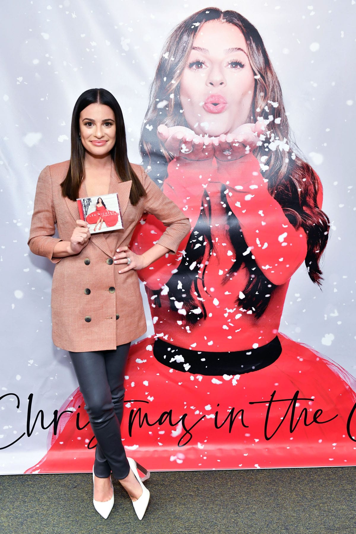 Lea Michele Is Out There in COATS!