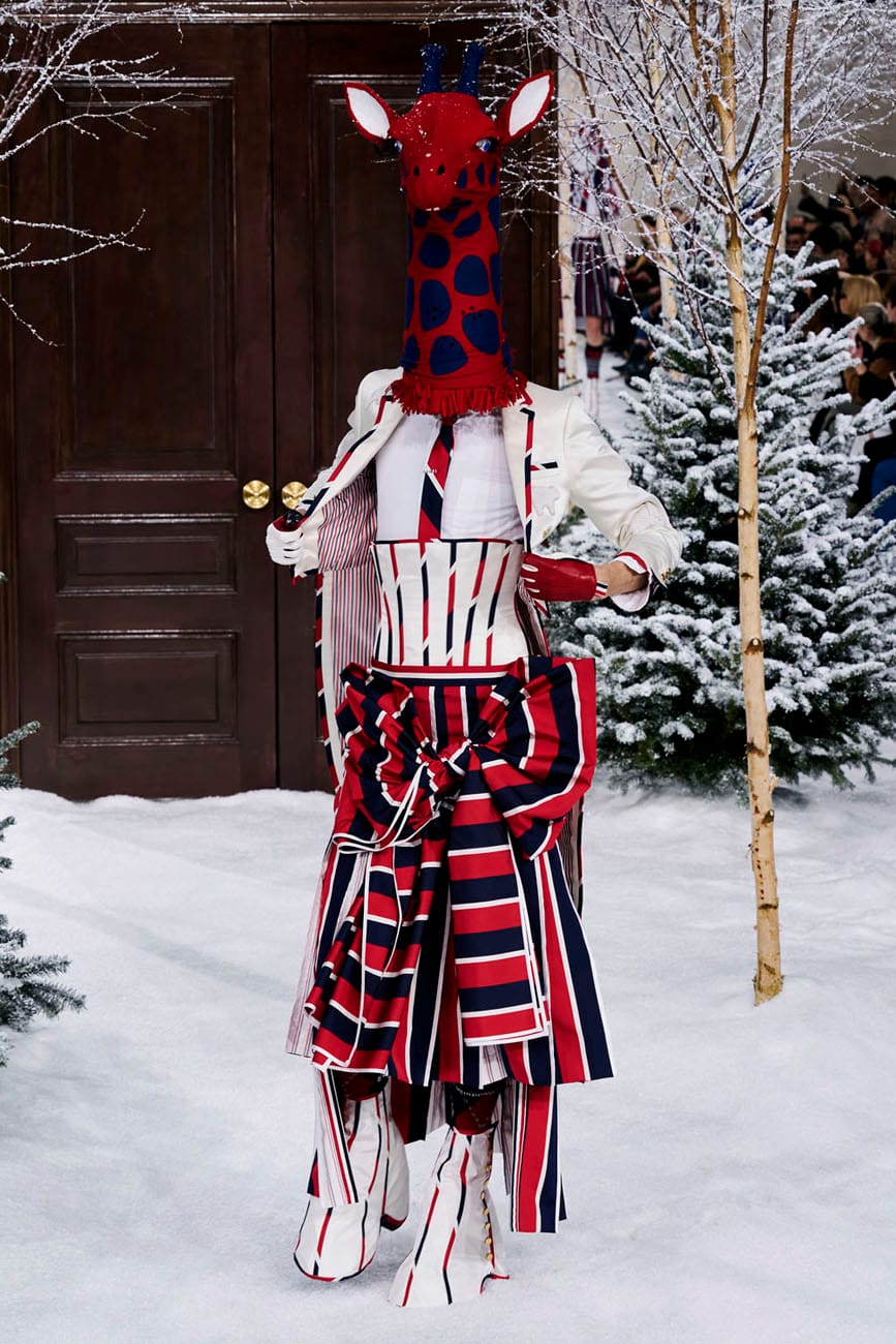Thom Browne Opened With... a Sassy Human Giraffe?!?