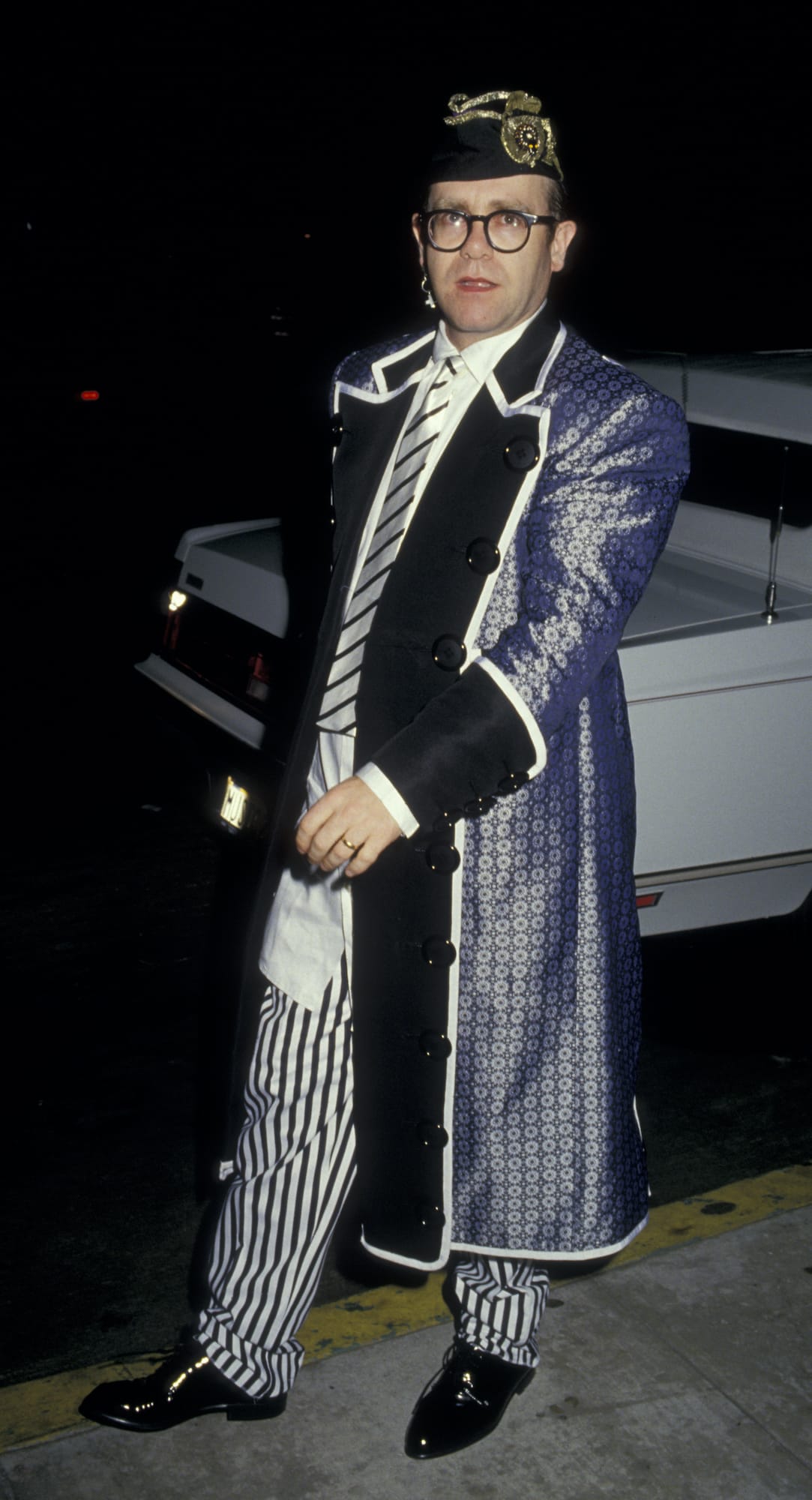Elton John Looked Very Jaunty Upon This Day in 1987