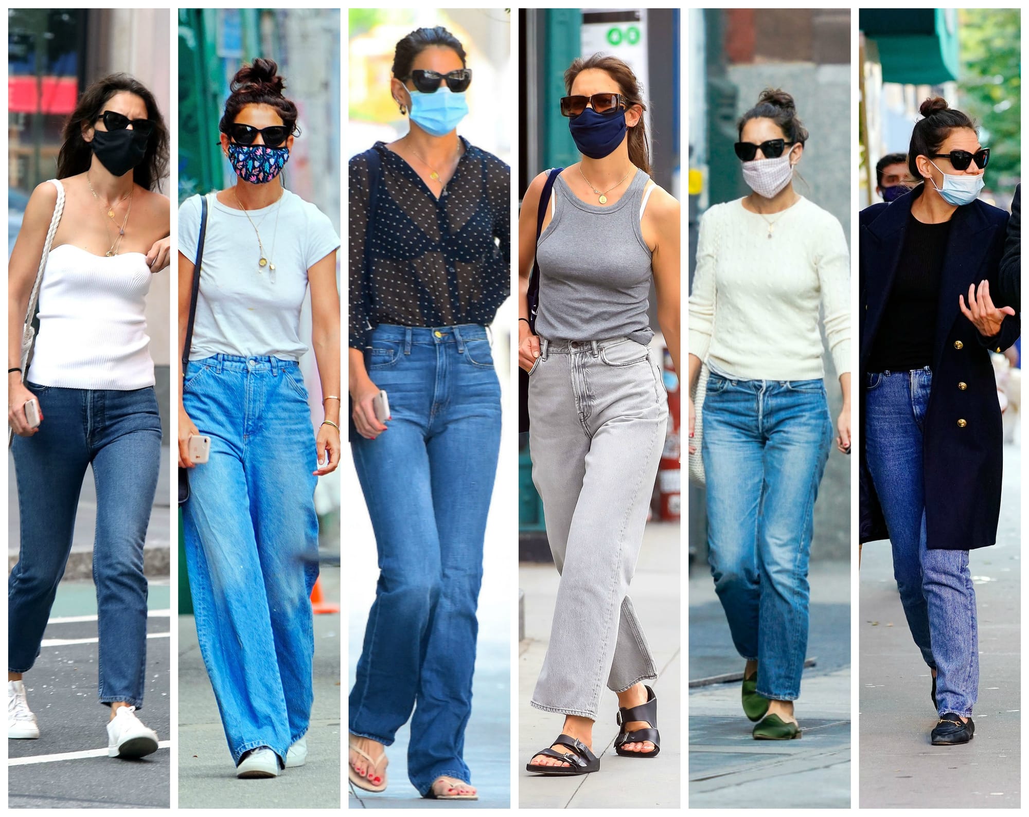 Katie Holmes Has Been Walking the Streets of New York in (Mostly) Denim