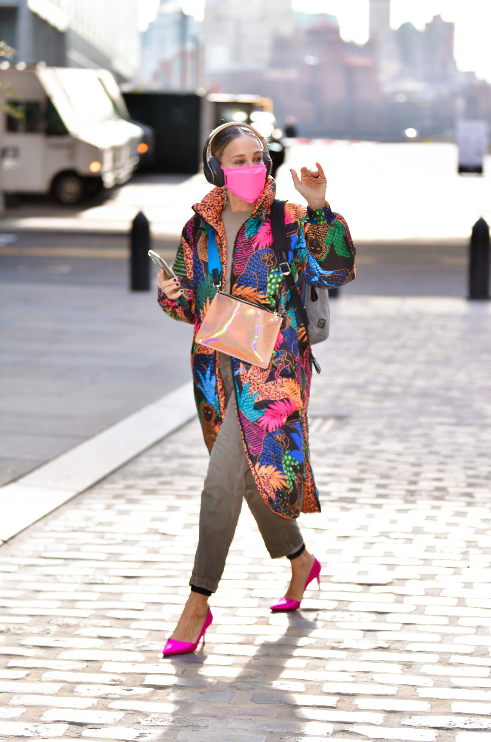 SJP Is Out and About Wearing a GREAT Coat