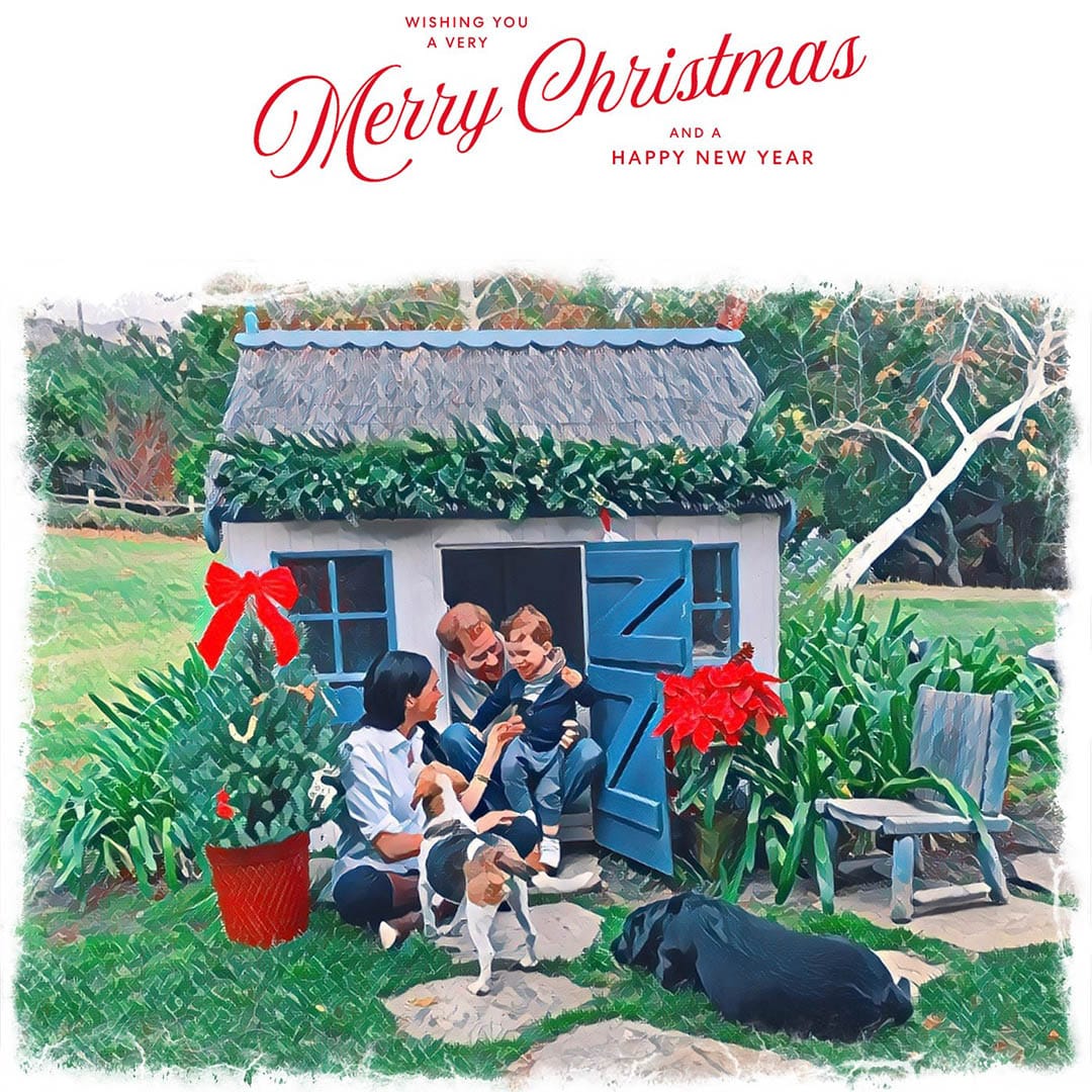 Harry, Meghan, and Archie's Holiday Card is VERY Cute!