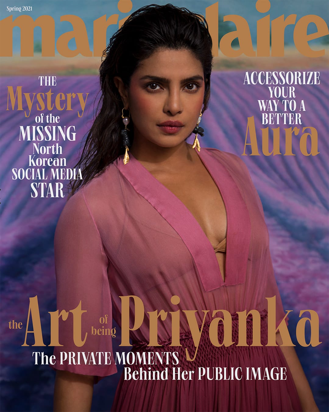 Priyanka Chopra Looks Very Romantic on the Cover of Marie Claire
