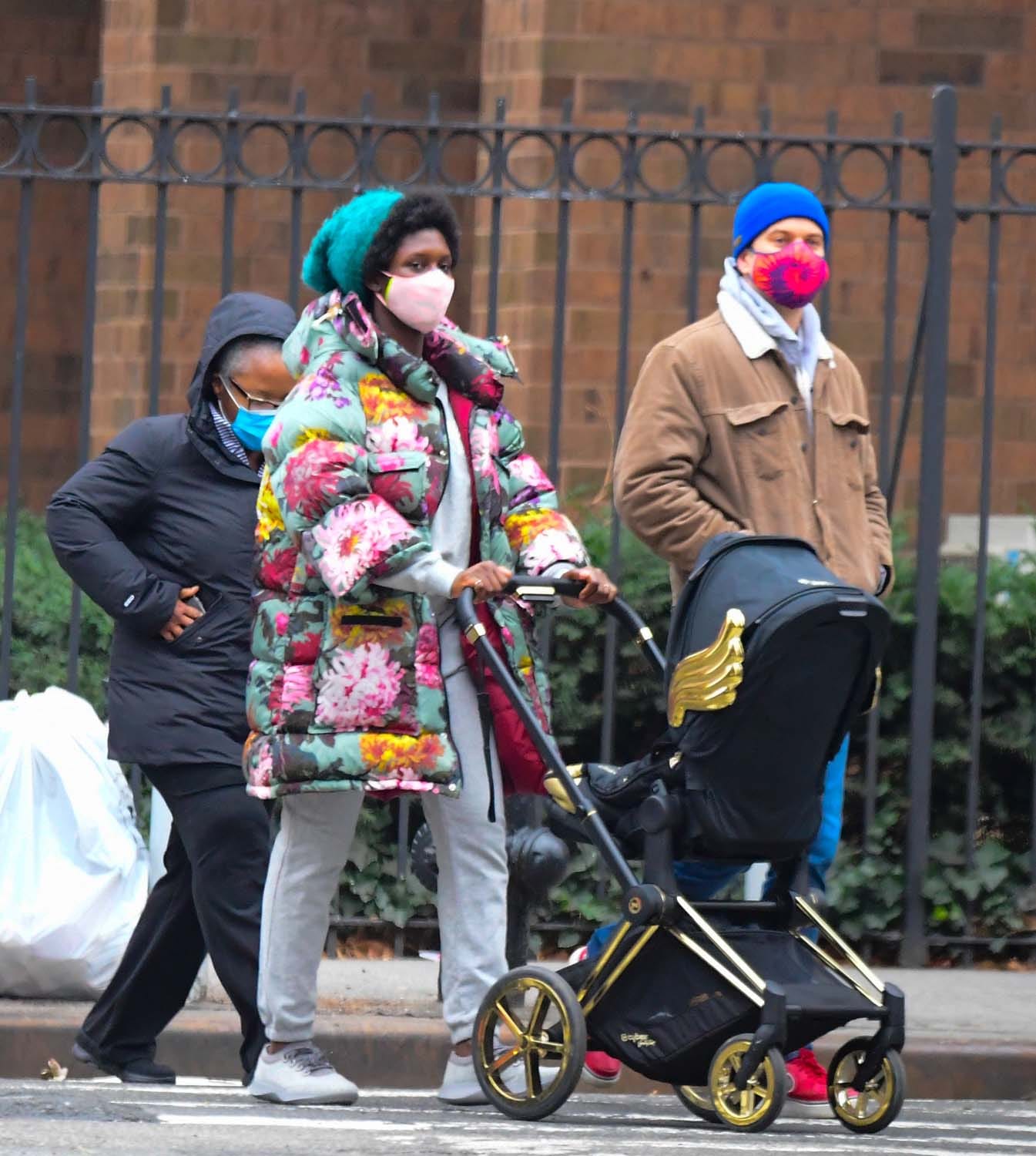 Jodie Turner-Smith MIGHT Be Wearing One of the Gucci/North Face Coats?