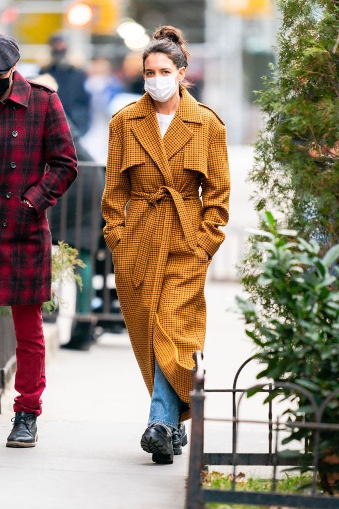 Katie Holmes Has a New Coat And It's Very Cute
