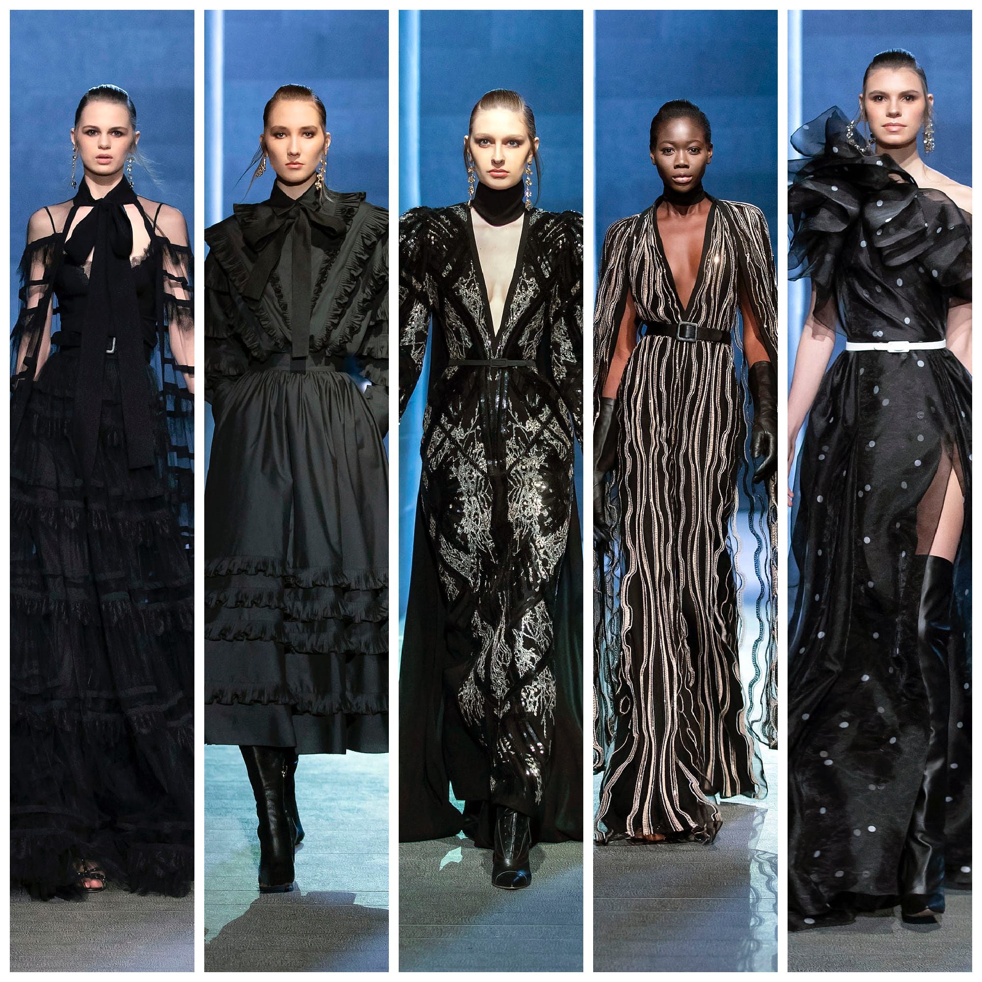 Things Are Dark Over at Elie Saab This Season