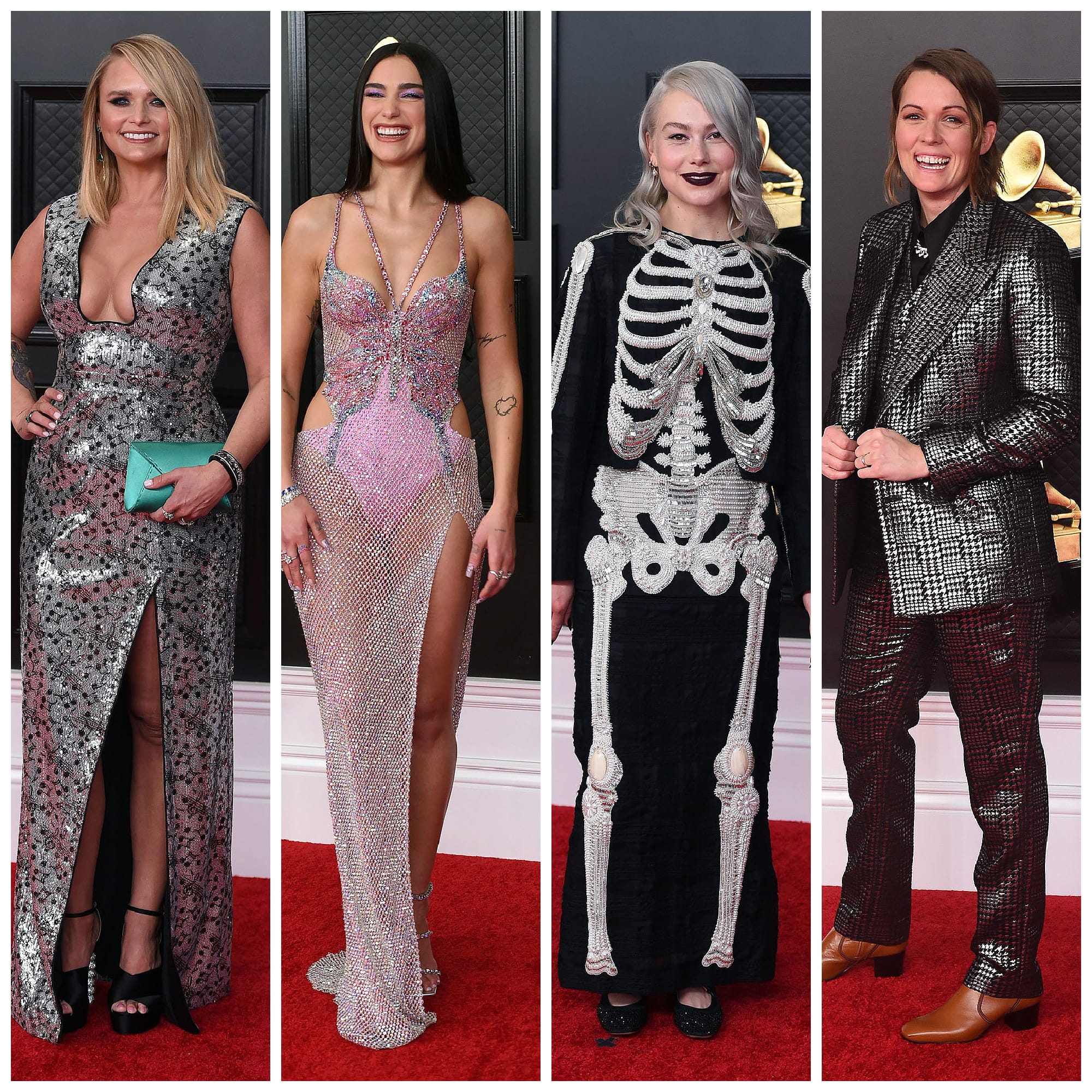 The 2021 Grammys, Of Course, Brought Some Sparkle to the Red Carpet