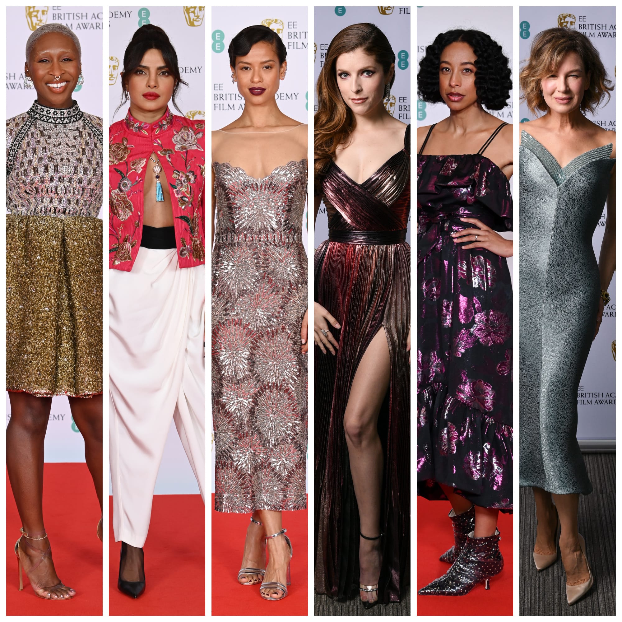 Many Folks Opted for Metallics and Patterns at the BAFTAs