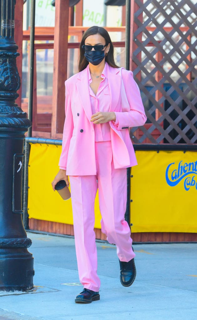 Irina Shayk Thinks Pink