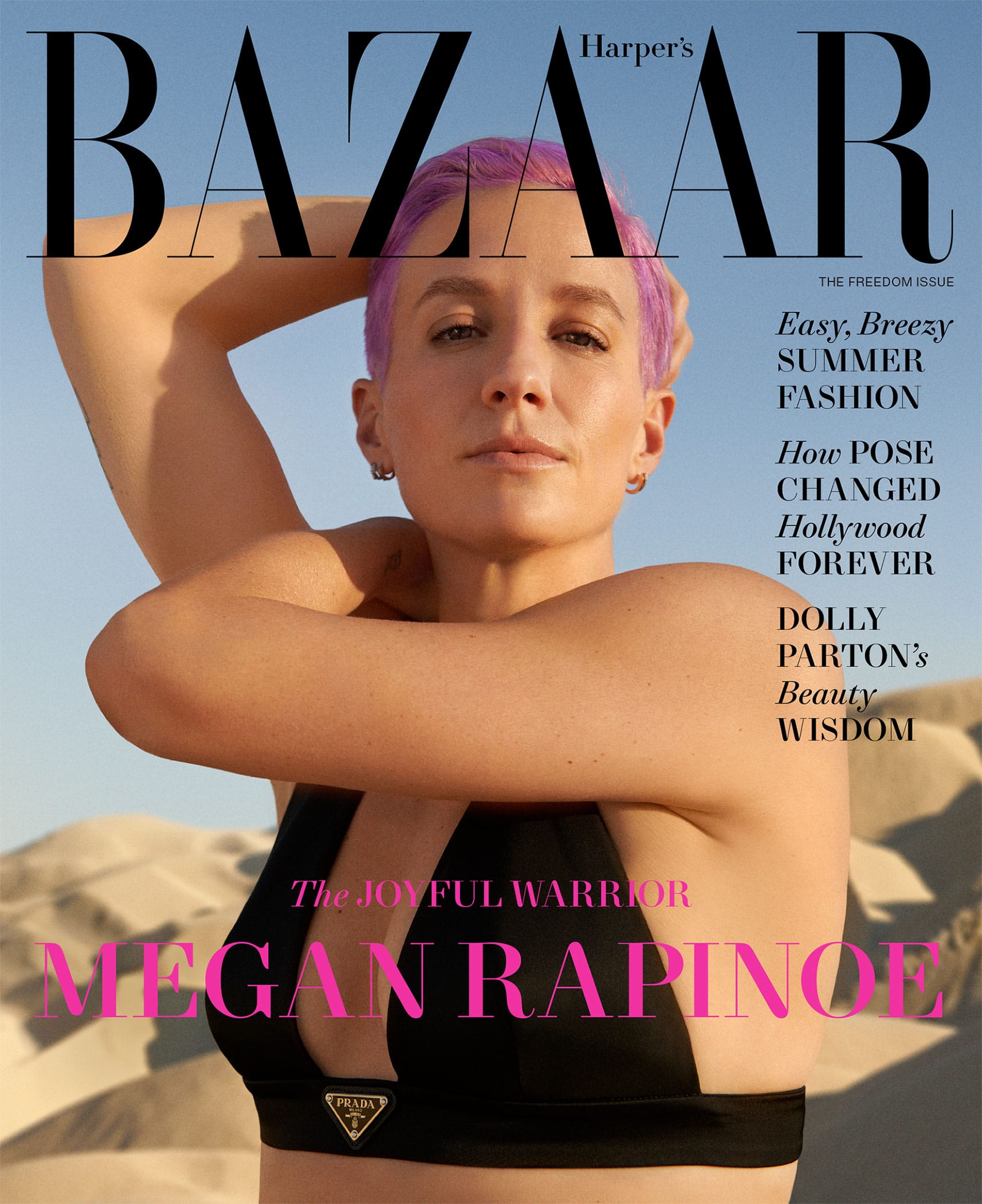 Megan Rapinoe Looks Pretty Cool on the June/July Cover of Harper's Bazaar