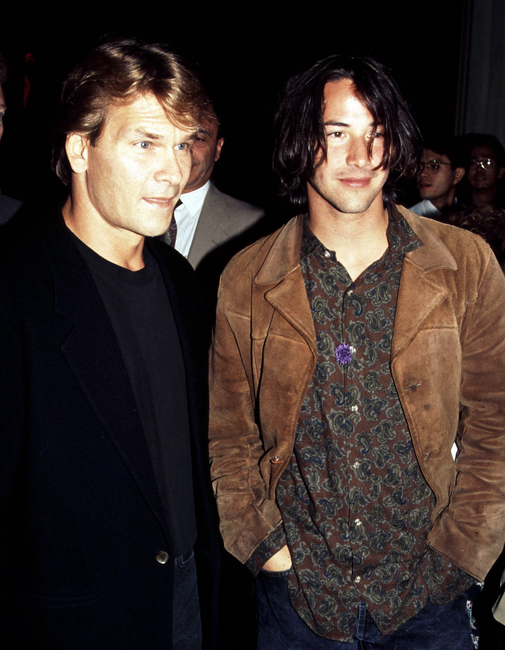 There Was SO MUCH Floppy Hair at the 1991 Premiere of "Point Break"