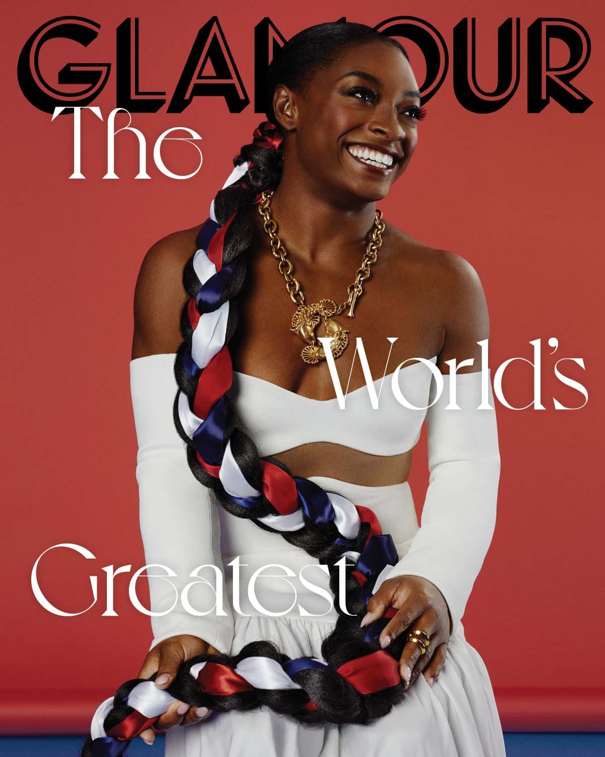 Simone Biles Glows on Glamour