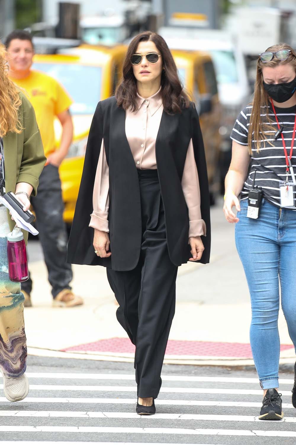 Rachel Weisz Looks Badass On Her TV Show's Set