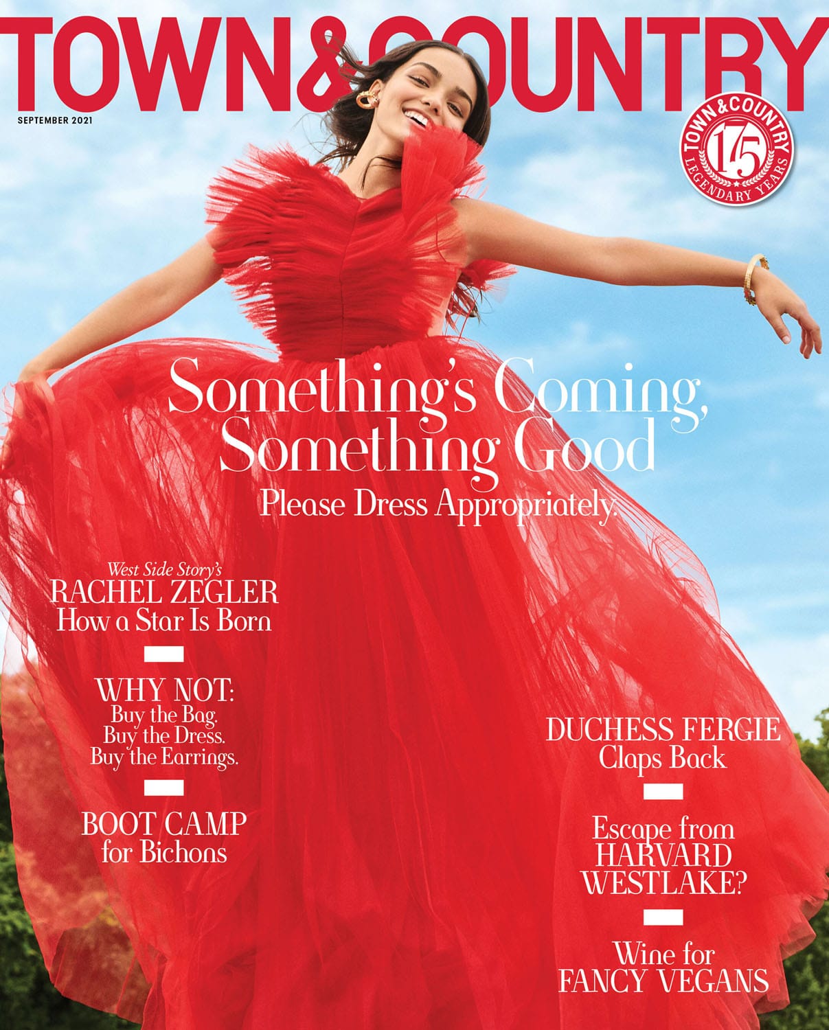 Rachel Zegler, of the new West Side Story, Is on T&C's September Cover