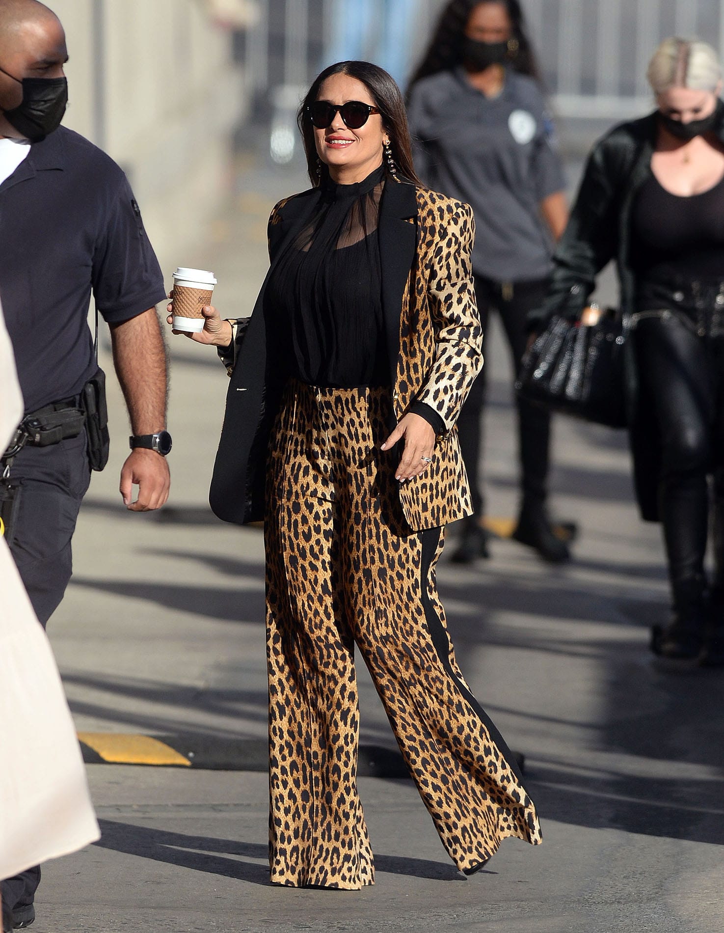 Salma Hayek Turns to Leopard