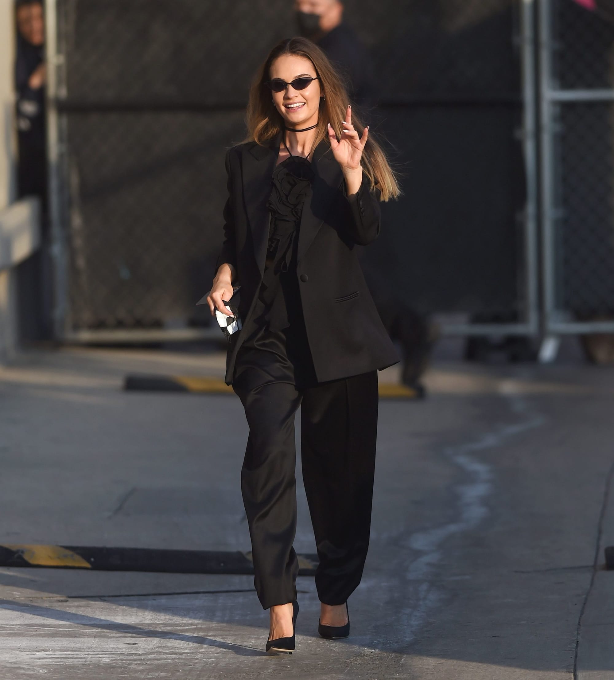 Lily James and Sebastian Stan Turned to the Mighty Trouser for Jimmy Kimmel
