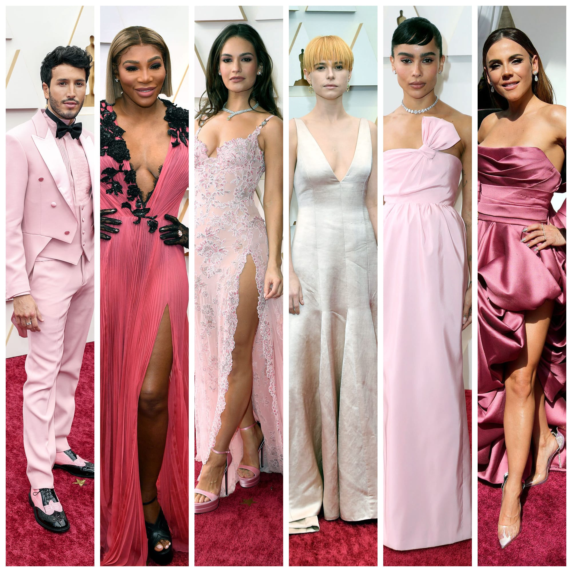 Folks Got Pretty in Pink at the 2022 Oscars