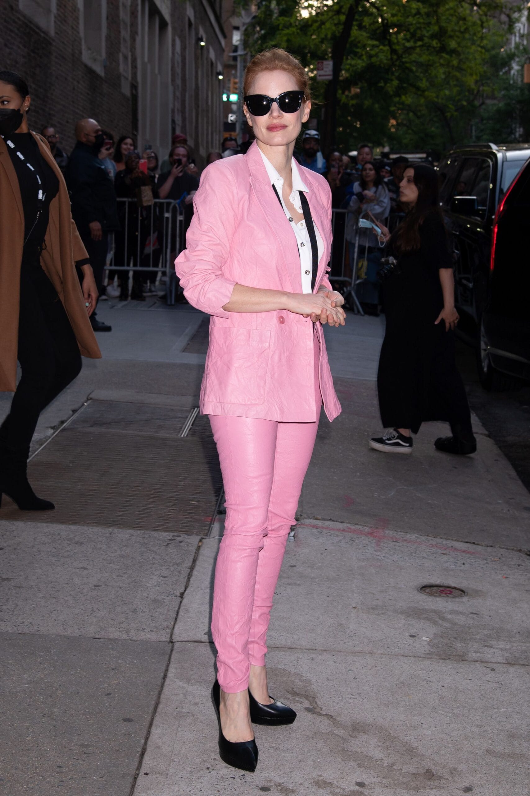 Jessica Chastain Is a Pink Lady