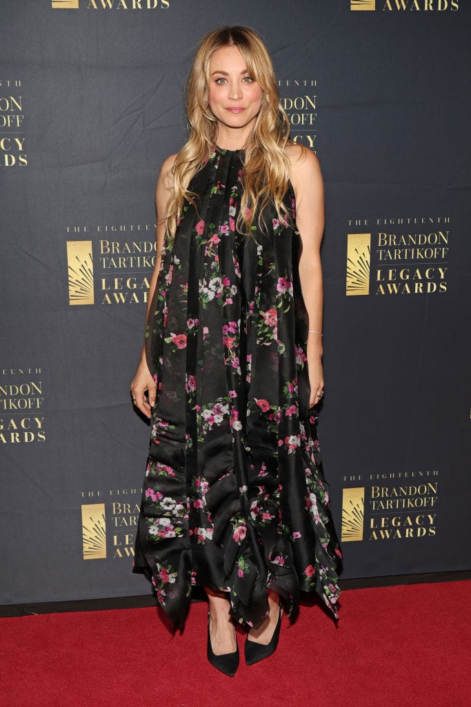 Kaley Cuoco Goes For a Voluminous Floral