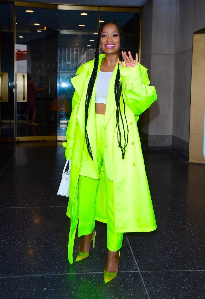 Keke Palmer Looks Adorable in What Might Be a Green Screen