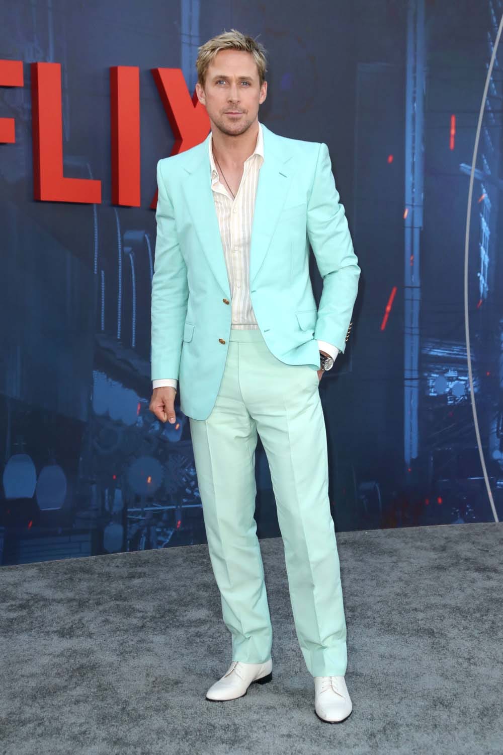 Ryan Gosling Wore Aqua, and The Rest of The Gray Man's Premiere