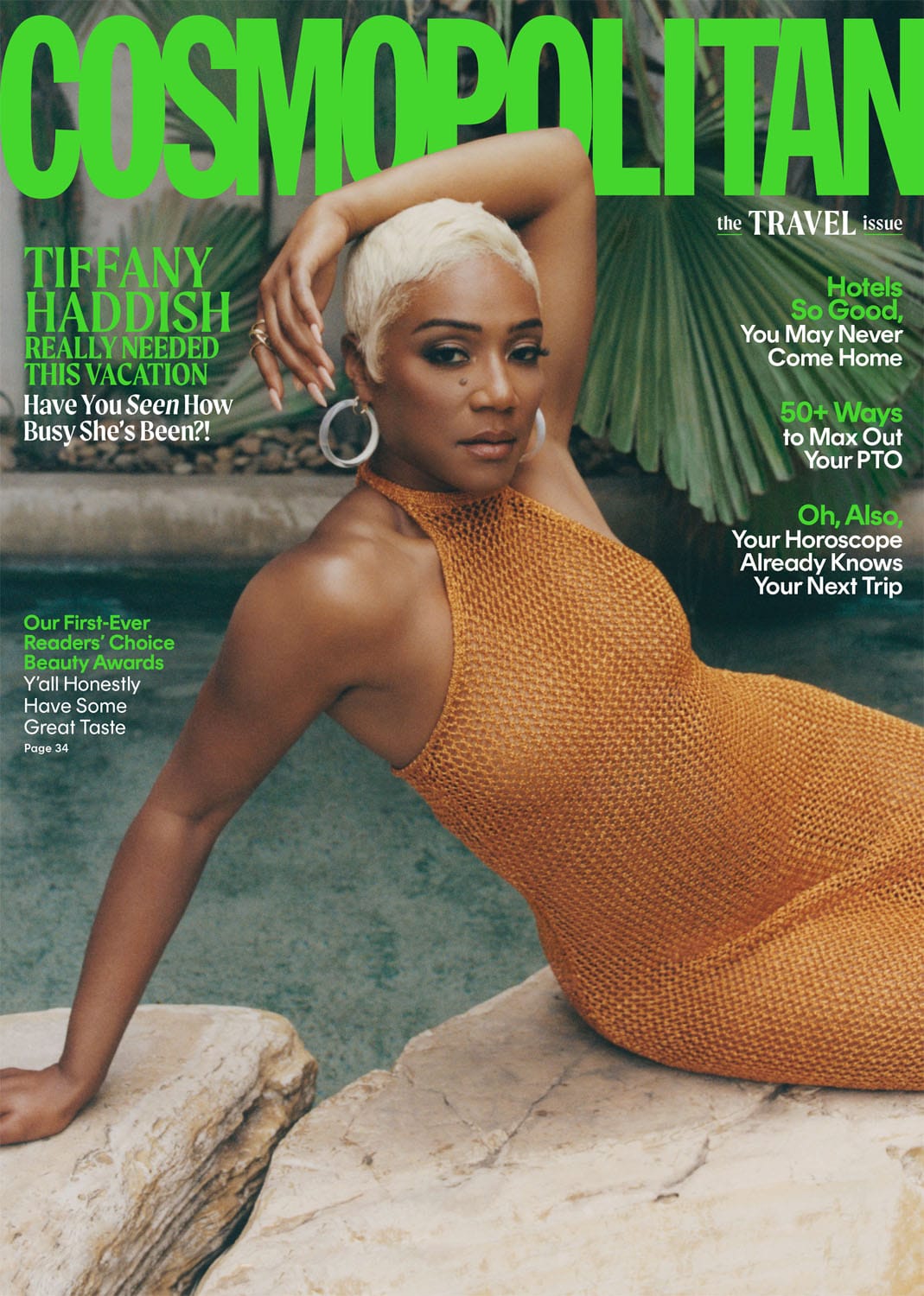 Tiffany Haddish Covers Cosmo's Travel Issue
