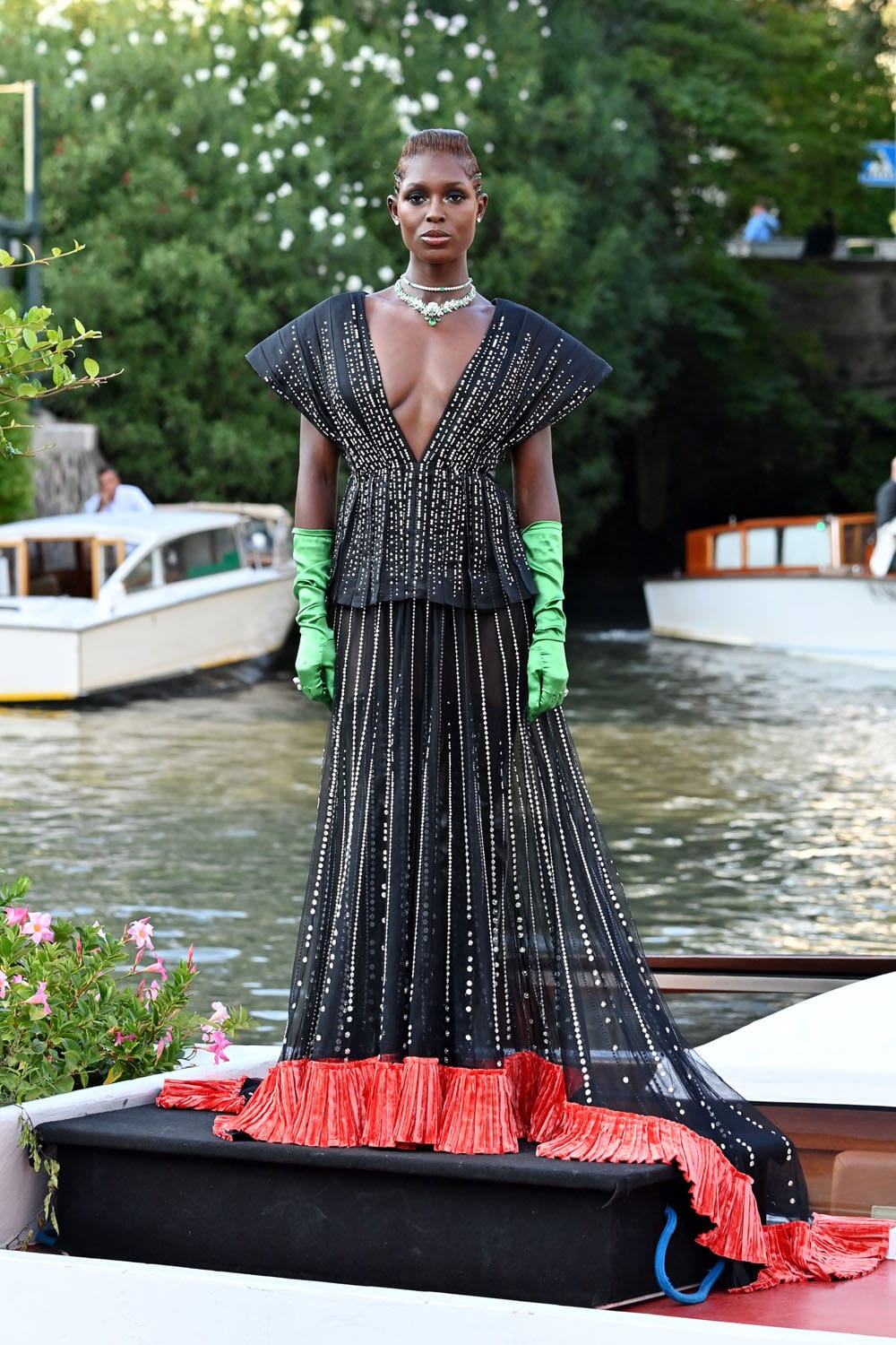 Jodie Turner-Smith Is Back In Gucci, and Gloves
