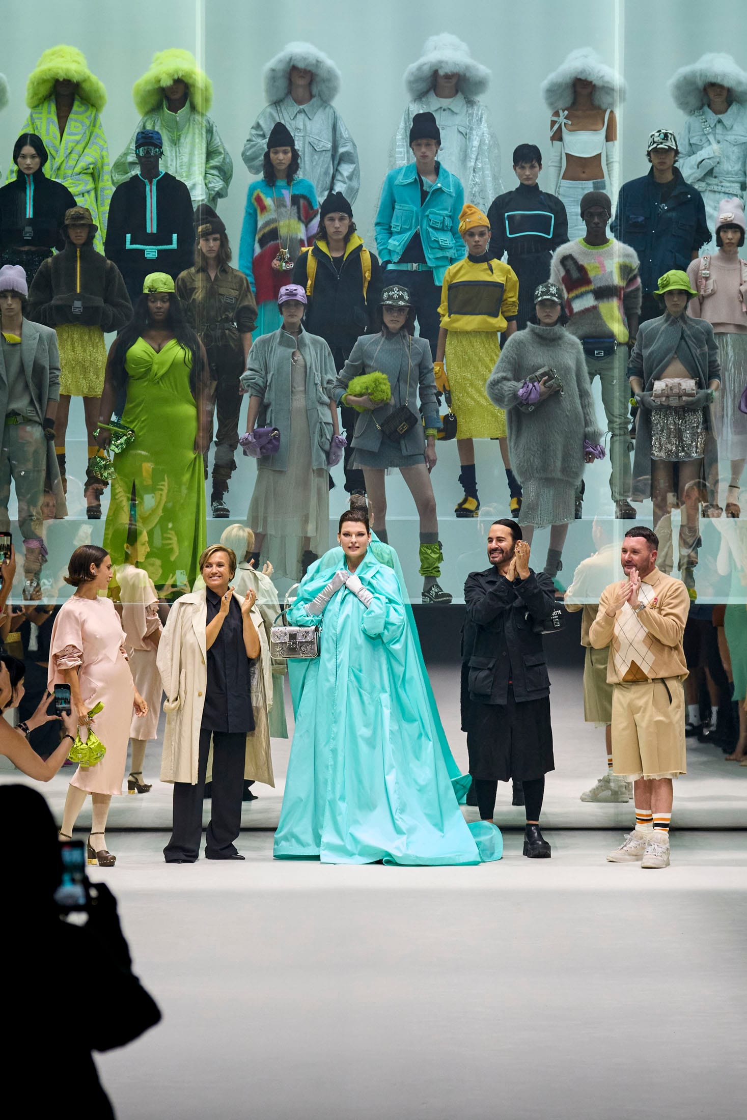 Linda Evangelista Closed Fendi at NYFW