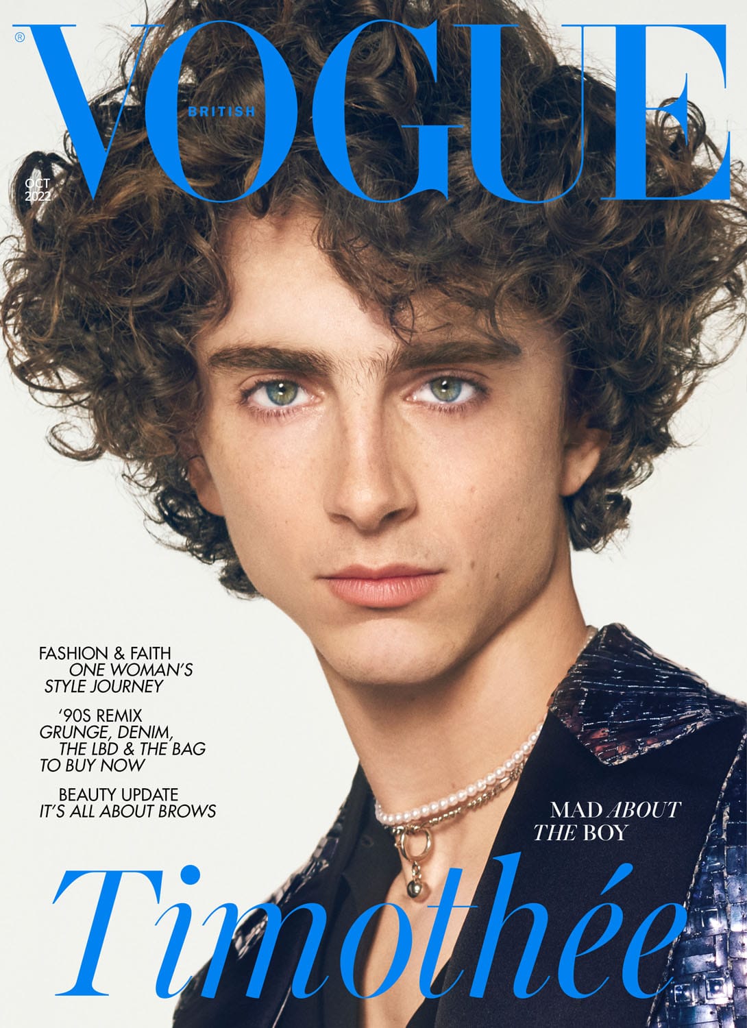 Timothee Chalamet Is The First Man to Appear Solo on British Vogue