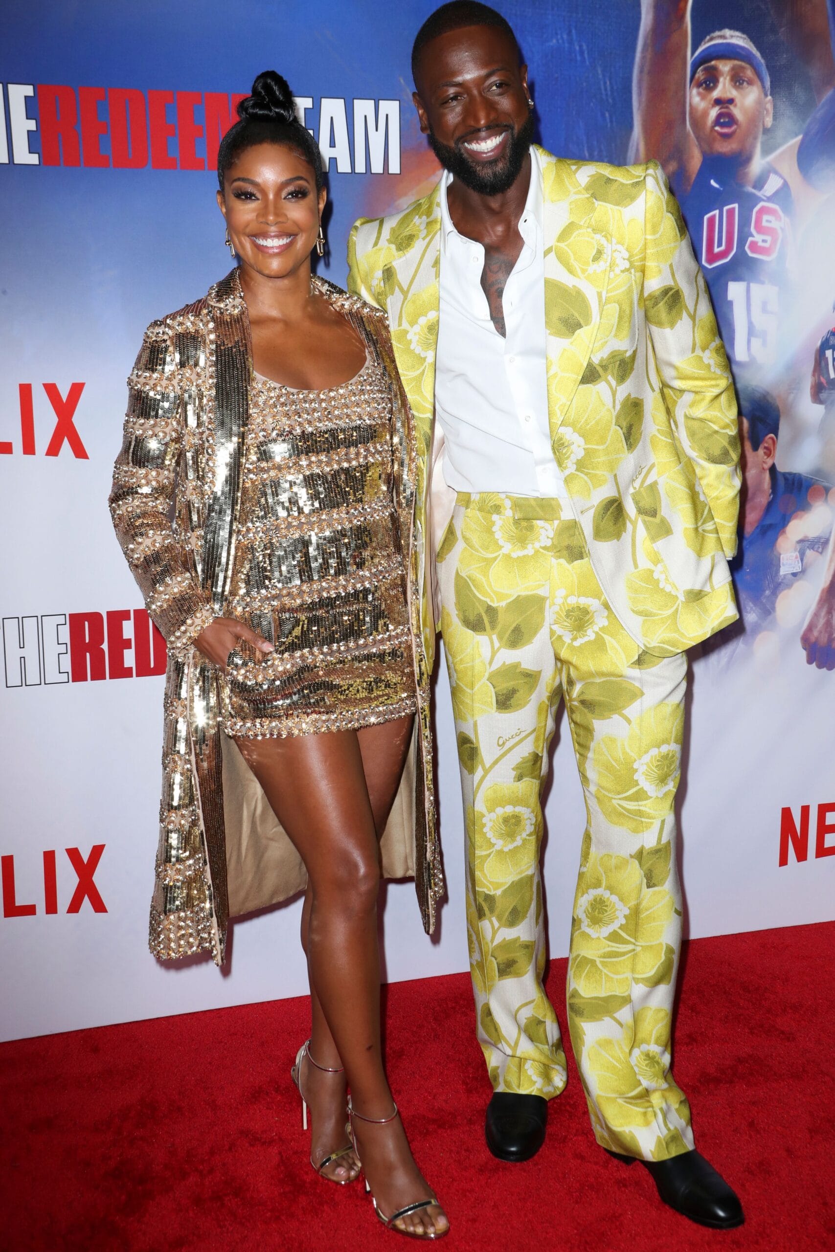 Gabrielle Union Is So Shiny in Gold Right Now