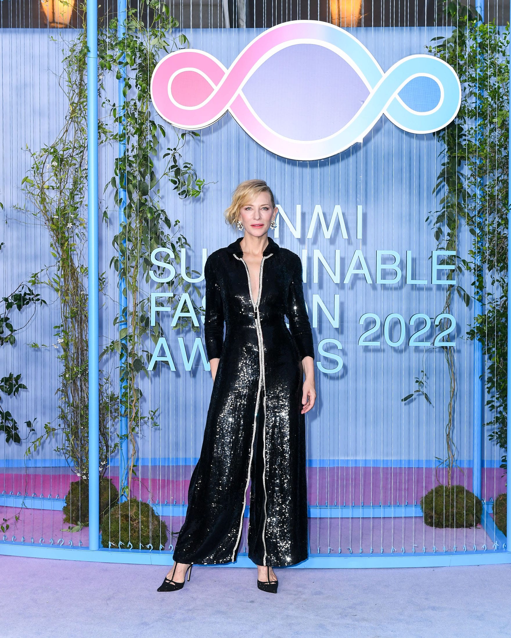 Voila! It's Cate Blanchett in a Sparkly Armani Jumpsuit