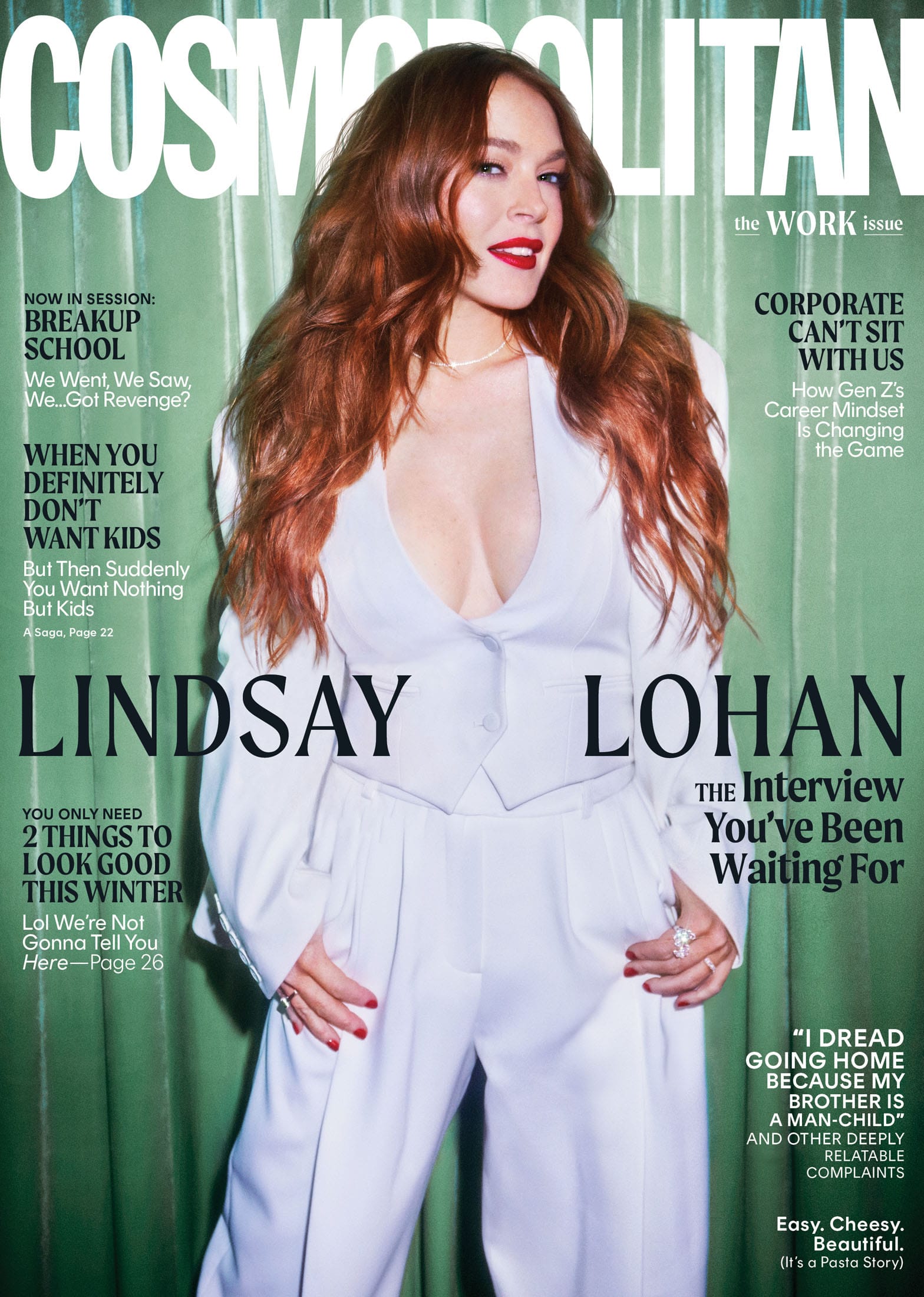 Lindsay Lohan Is Back on Cosmo's Cover