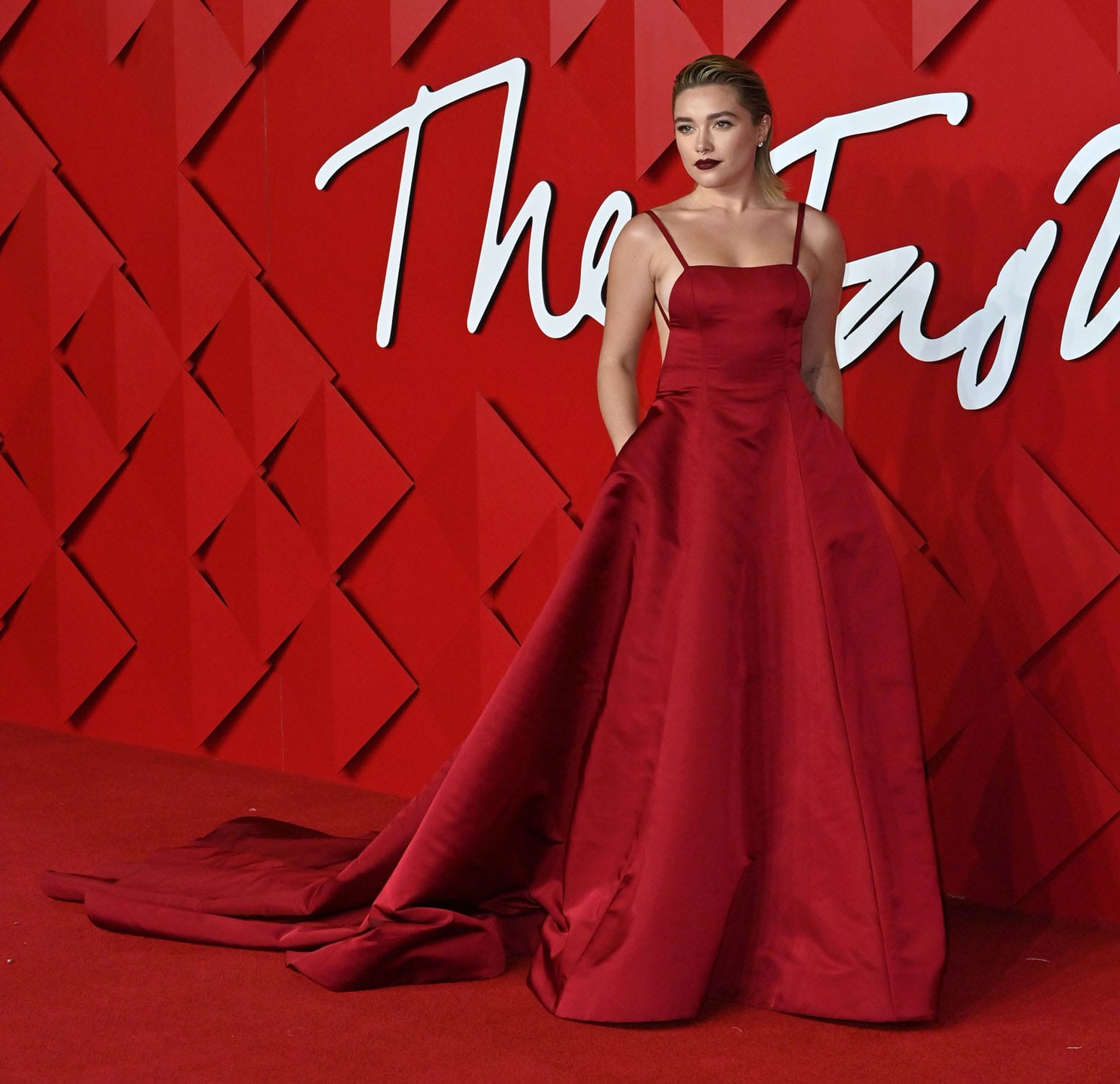 Florence Pugh Went Surprisingly Straightforward at the British Fashion Awards