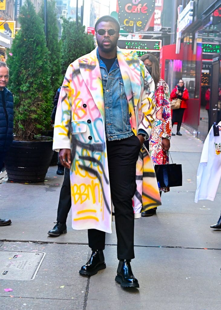 Look! It's Winston Duke in a Great Coat