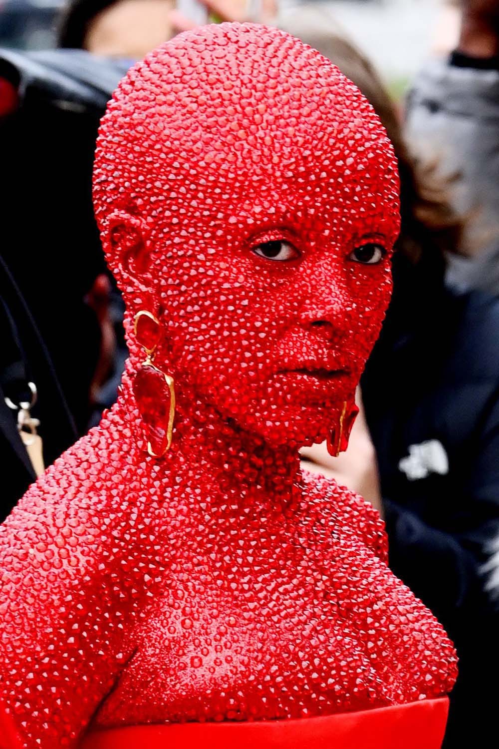 Doja Cat Did NOT Wear a Lion Head to the Schiaparelli Show