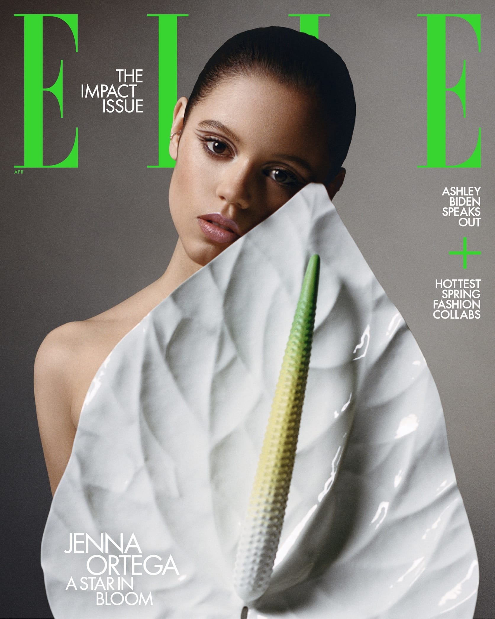 Jenna Ortega Gets Botanical on the Cover of Elle