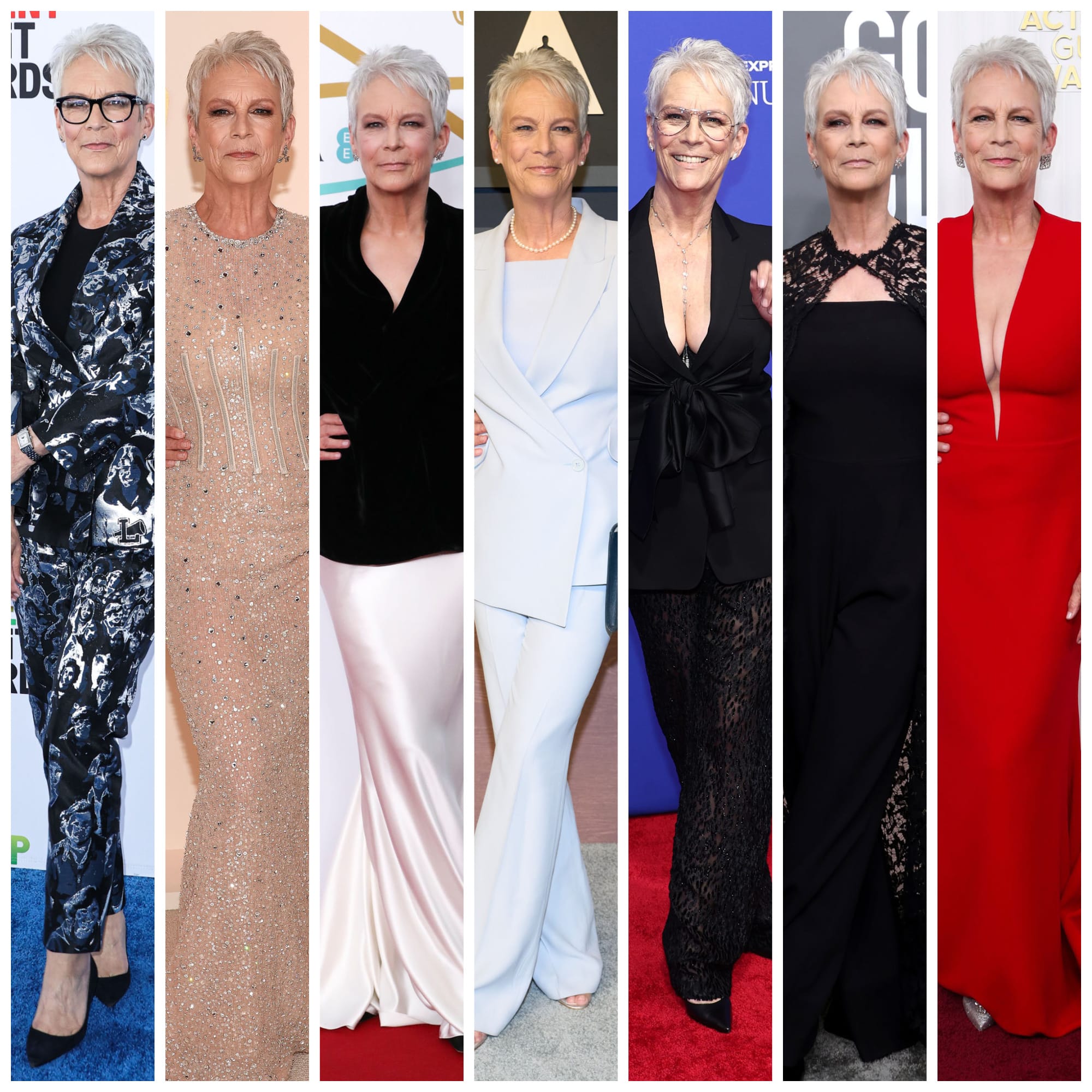Revisiting Jamie Lee Curtis's 2023 Awards Season Wardrobe