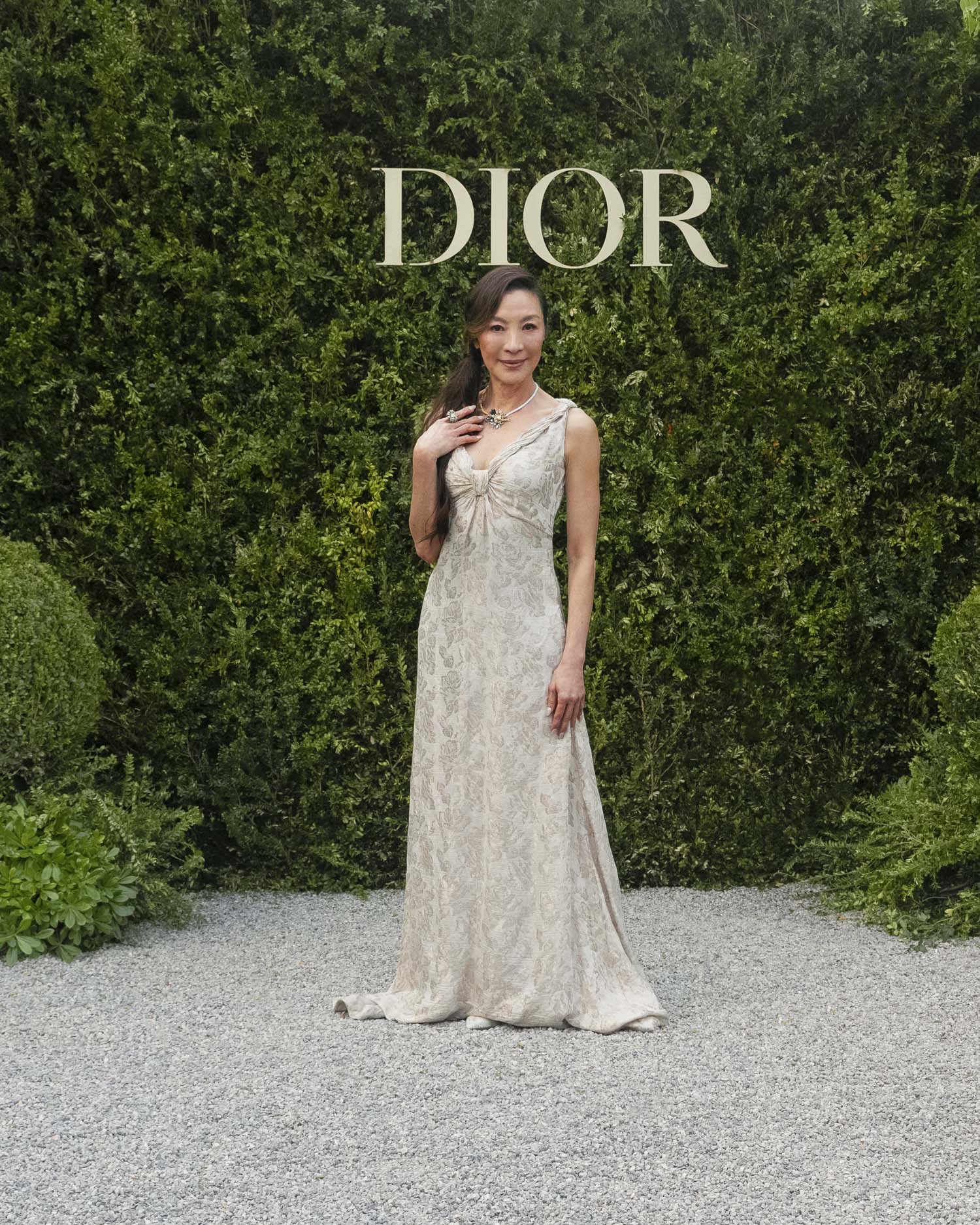 Michelle Yeoh Missed Transformers Premieres Because She Was Being Draped in Dior Jewelry