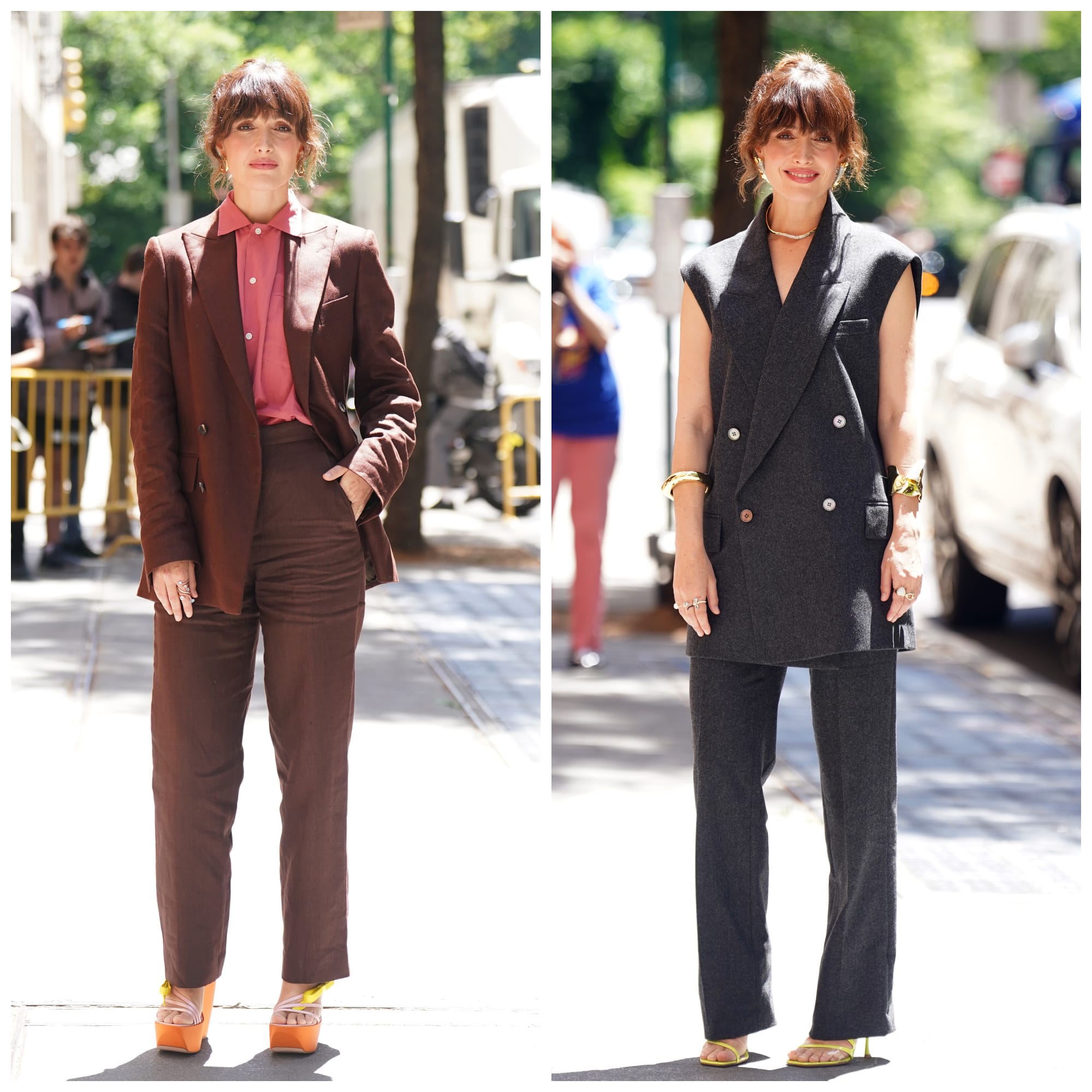 Rose Byrne Hits the Promo Trail in Menswear