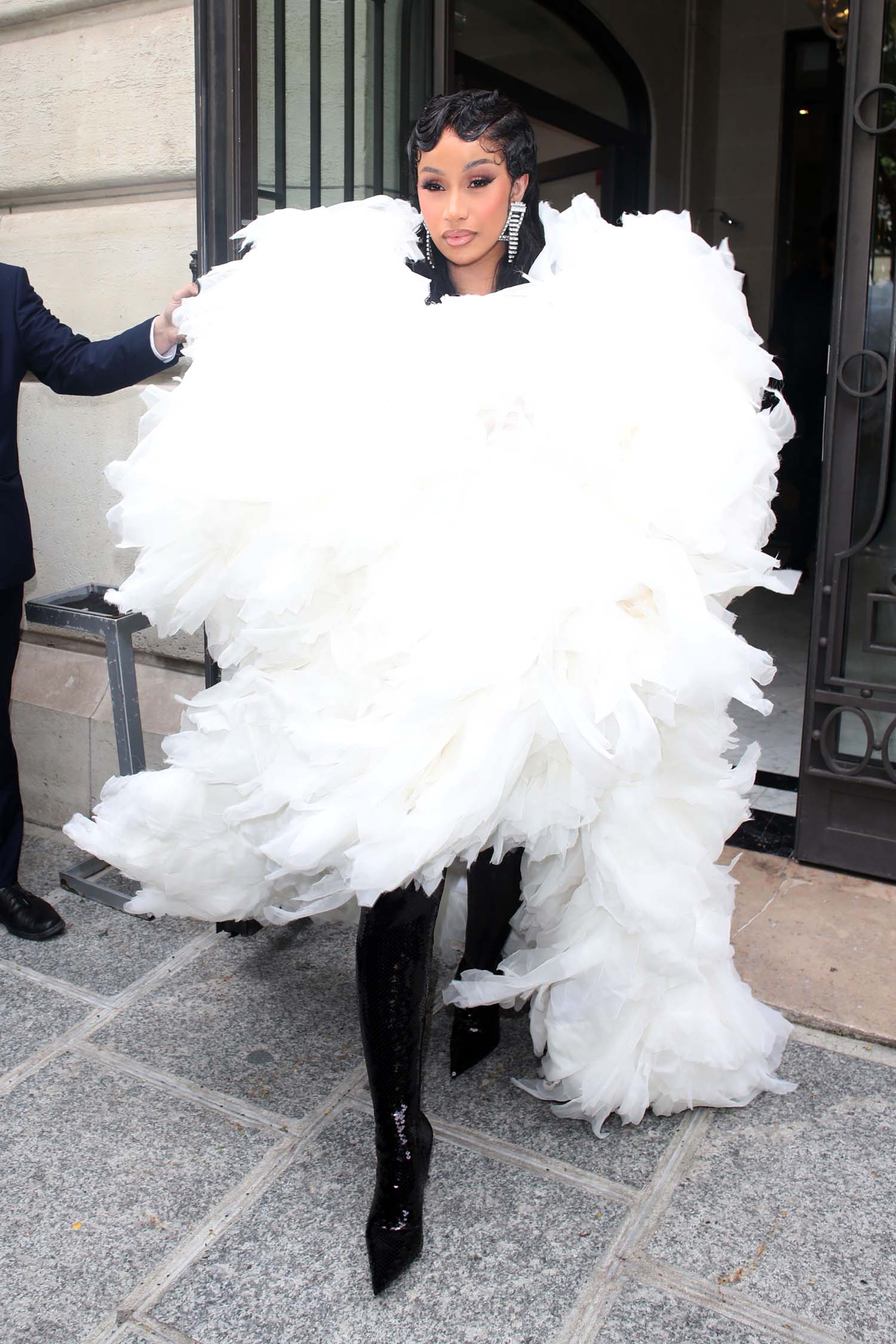 Cardi B Stands By Her Man at Couture Week