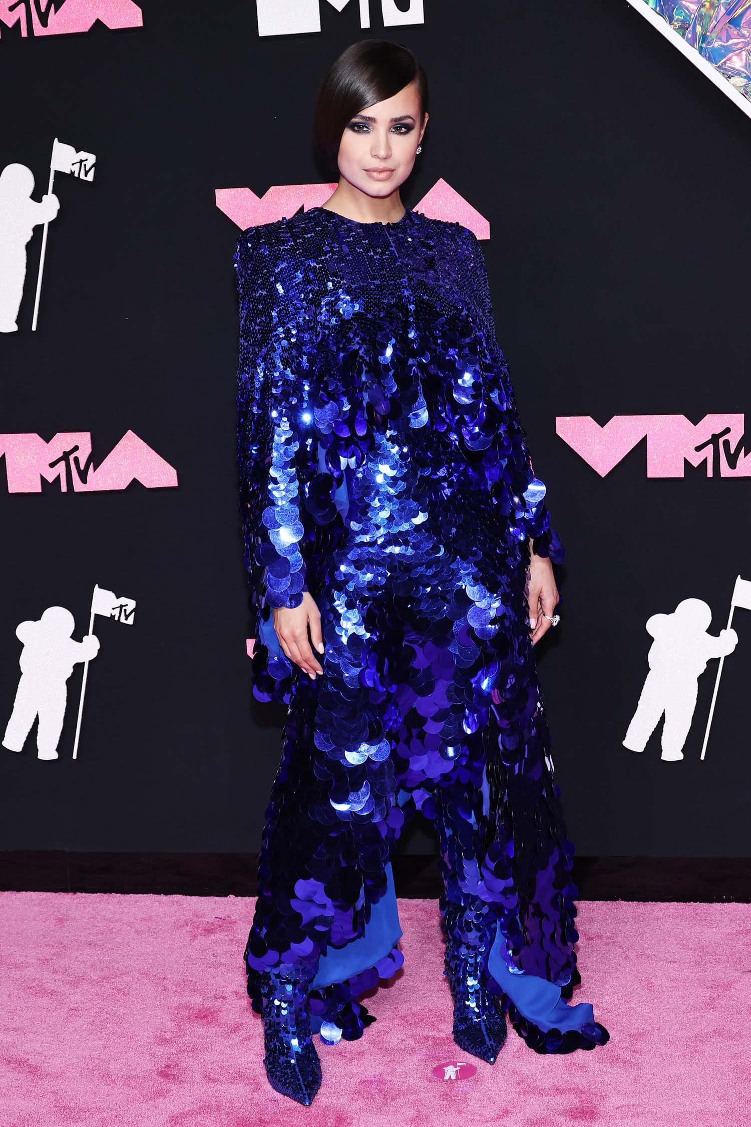 Sofia Carson Attended the VMAs as Grover