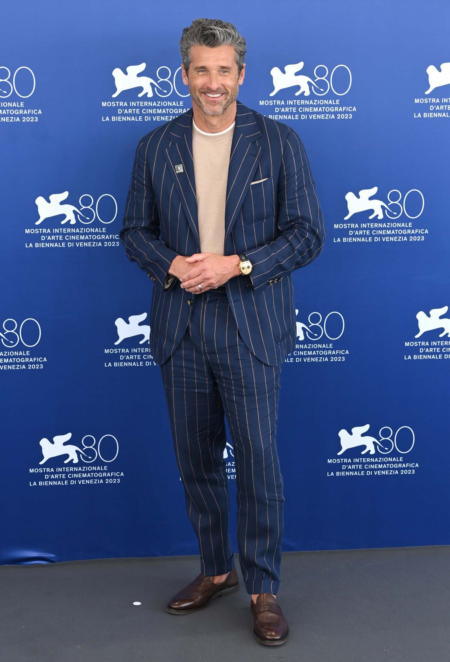 Patrick Dempsey Busts Out the Pin Stripes